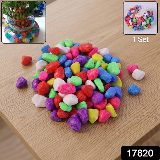 Bright colourful decorative pebbles pack for indoor and outdoor use