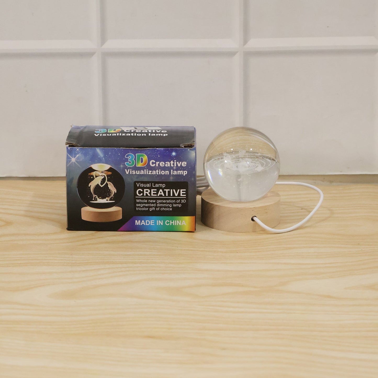 Astronomy night light creating a calming ambiance in a living space.