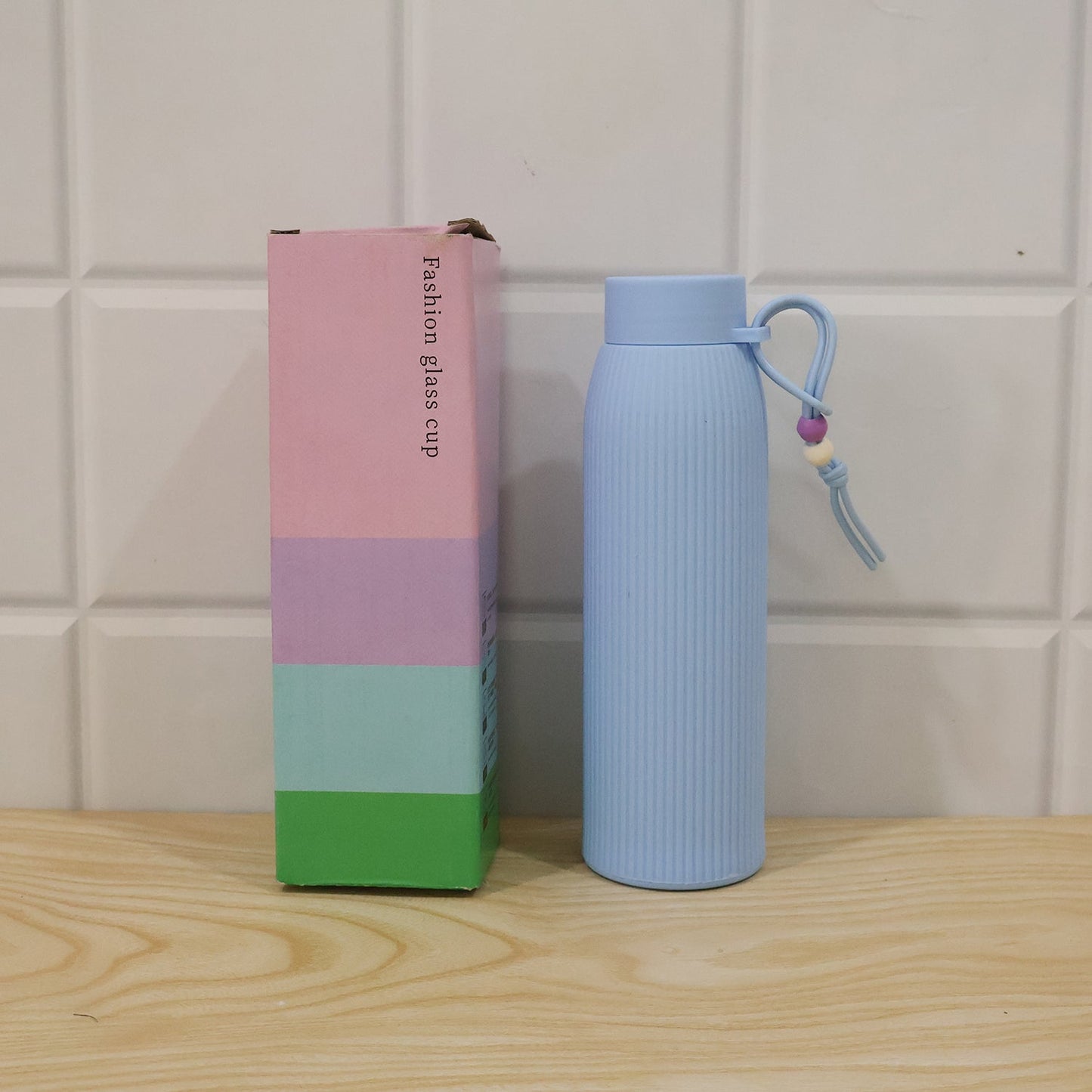 Glass Water Bottle – Stylish & Leakproof for Daily Use