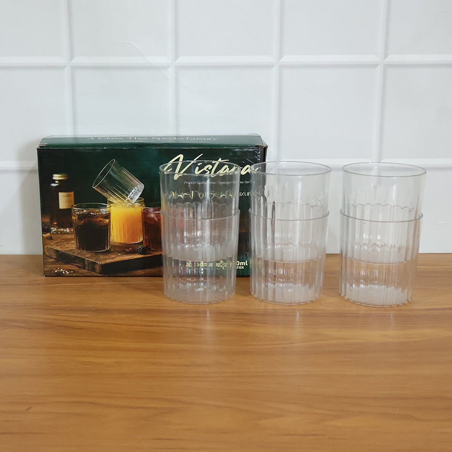 High-quality 6-piece durable glass set, ideal for daily and party use.