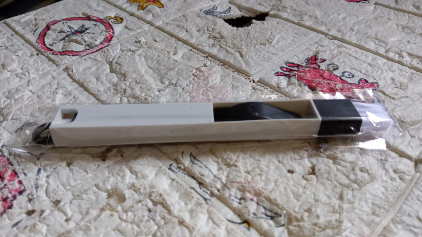Complete view of the 2-in-1 window slot cleaning brush and dustpan, showcasing its versatile design.
