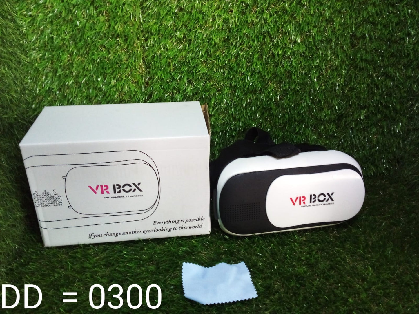 Compact Fitnos VR Box, ready for mobile virtual reality experiences.