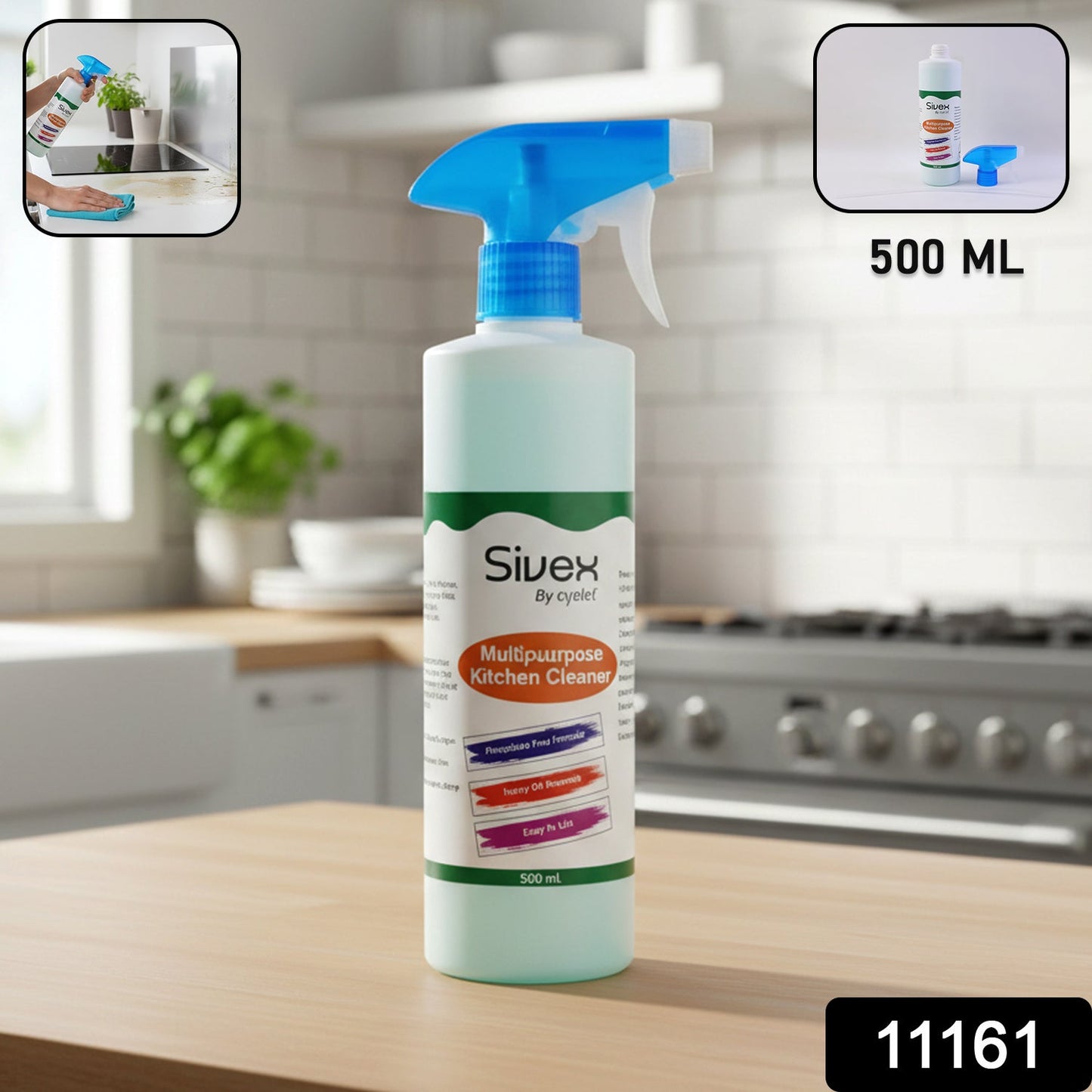 Pack of kitchen cleaner spray bottle for multipurpose kitchen surfaces