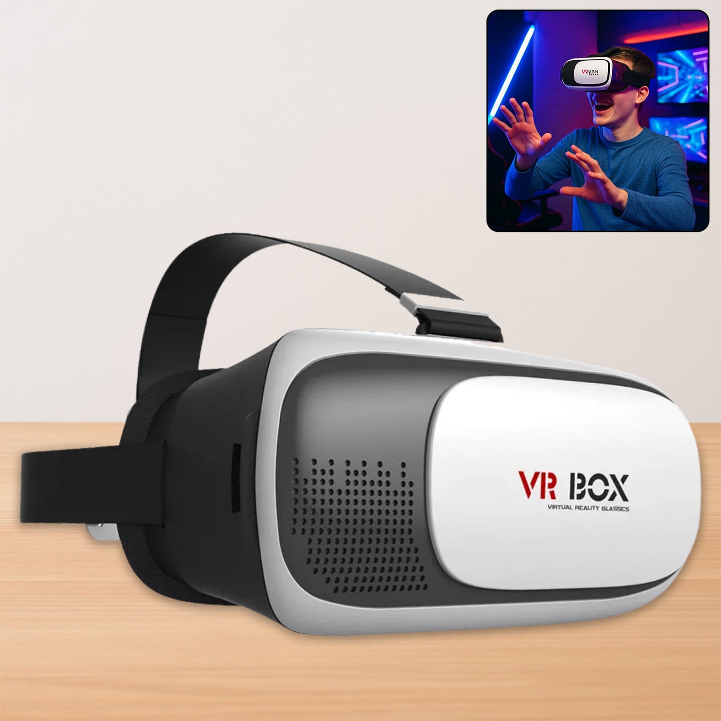 Fitnos VR Box for smartphones, showing front view.