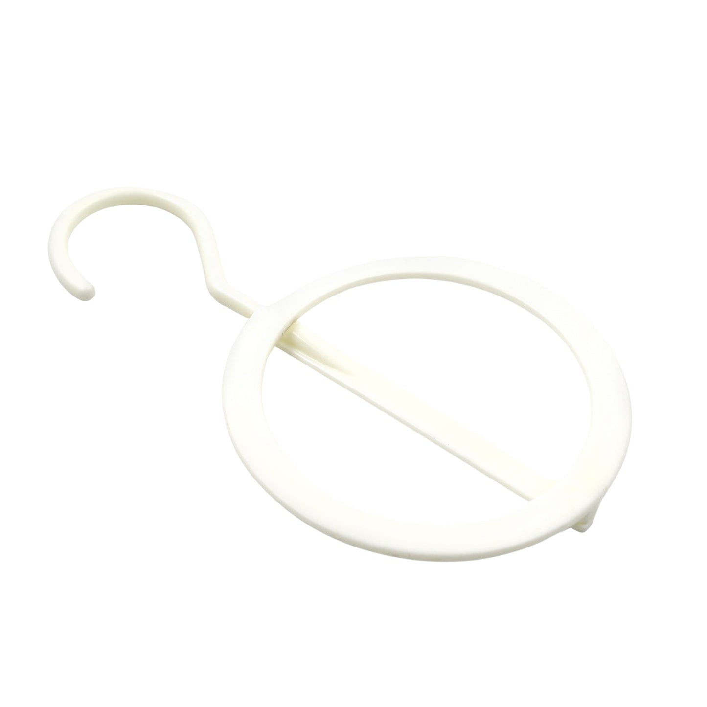 Close-up of the durable ABS plastic material of the circular Closet Organizer Hanger.