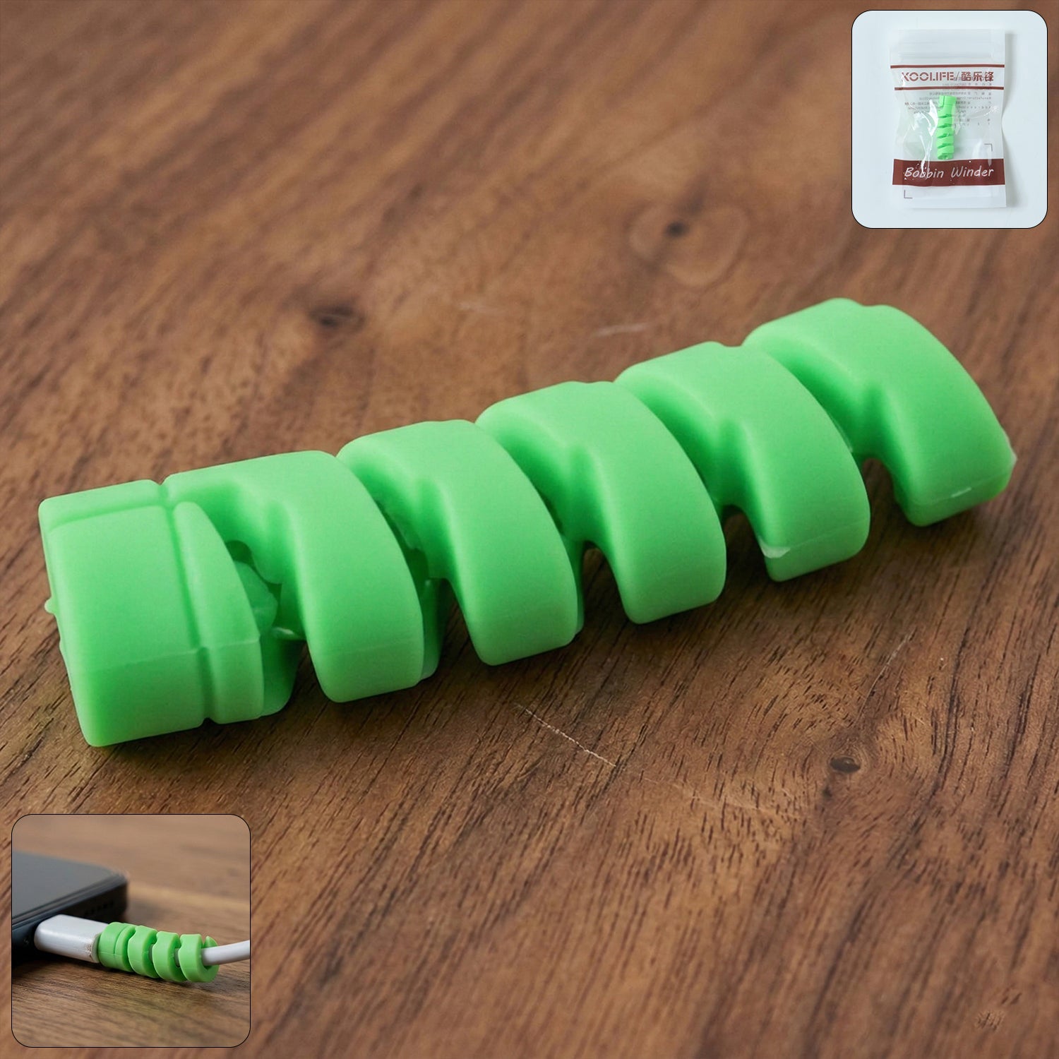 spiral charger cable protector for durability