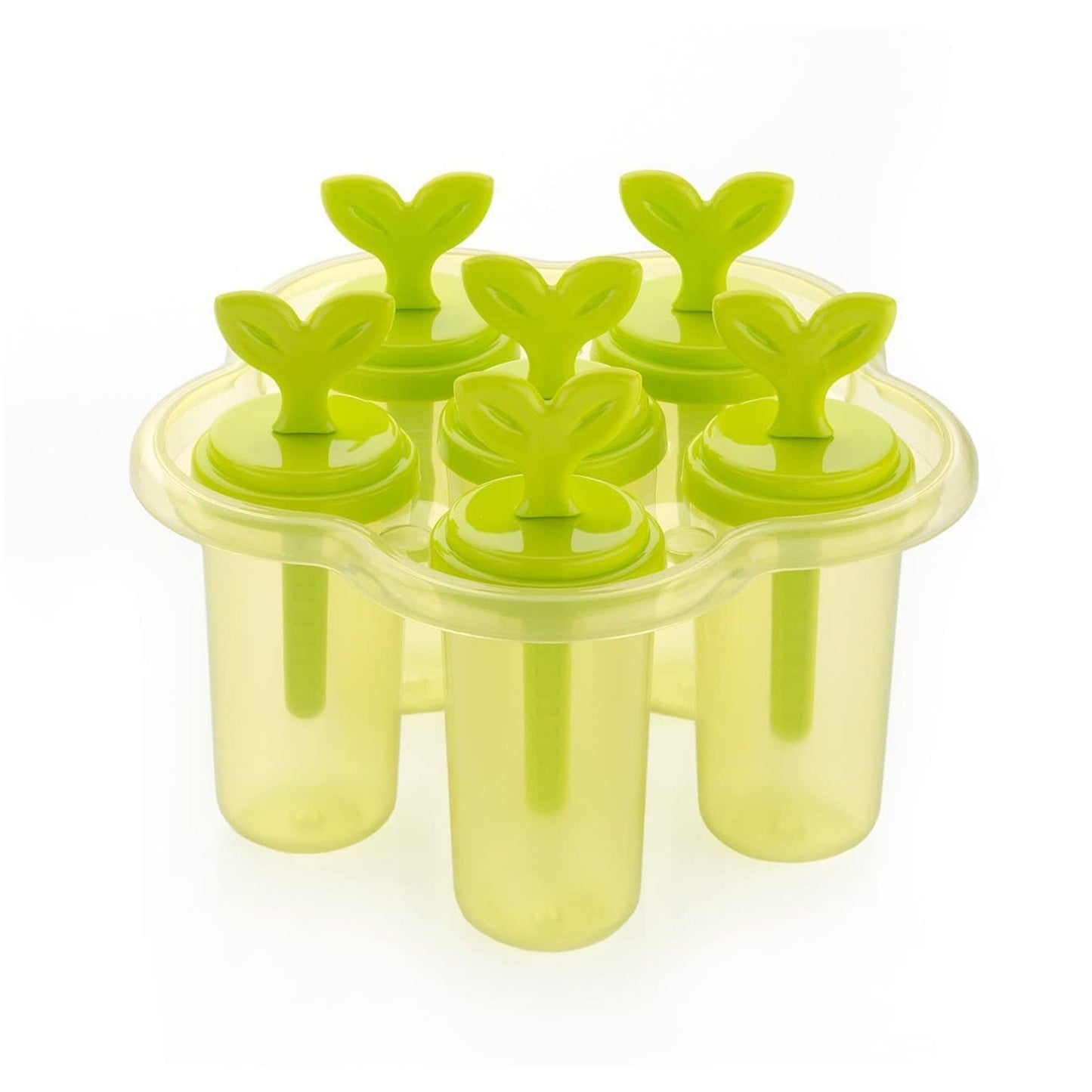 Flexible plastic mold for creating various frozen treats.