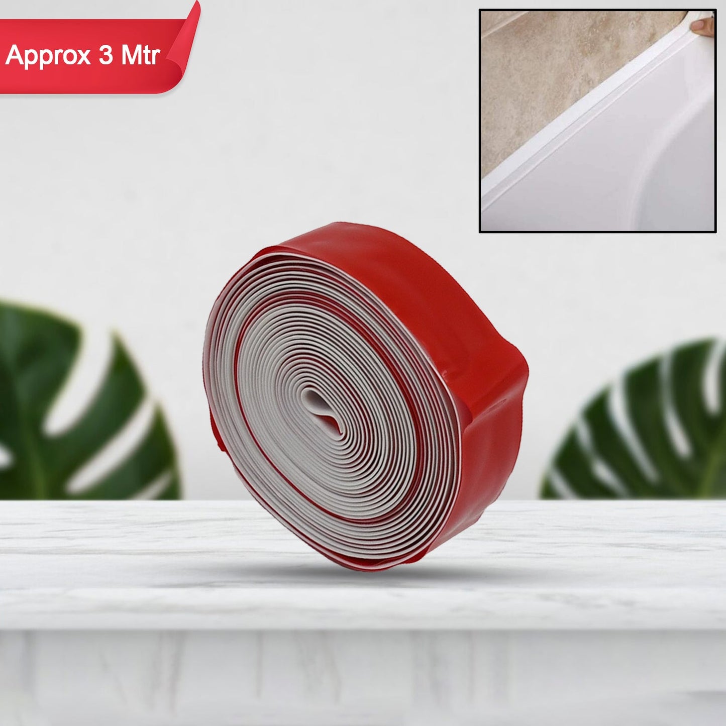 Kitchen Sealing Tape roll ready for application.