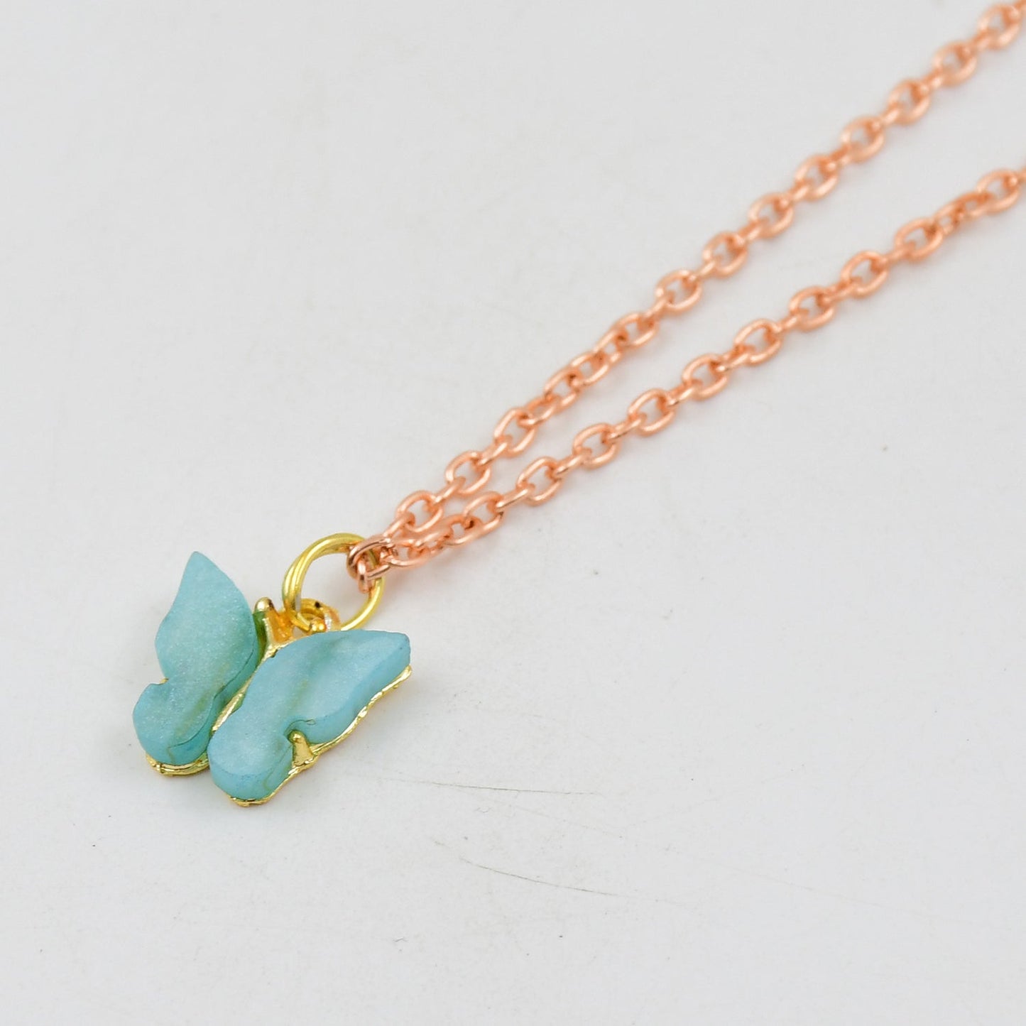 Detail shot of the stylish everyday jewellery with various cute charms.