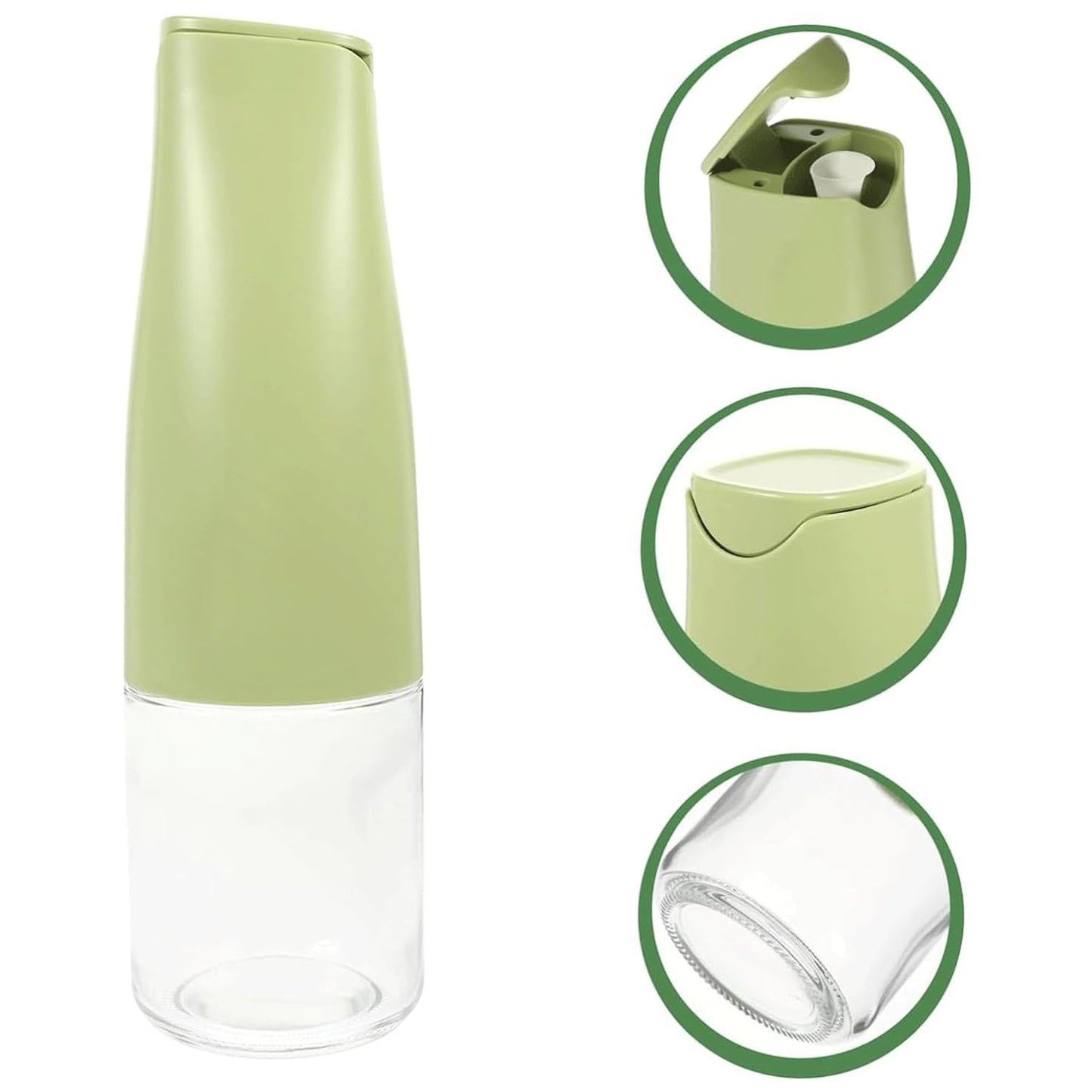 Oil Dispenser 500ml – Auto Open Lid, Non-Drip Bottle | Own Hydrate