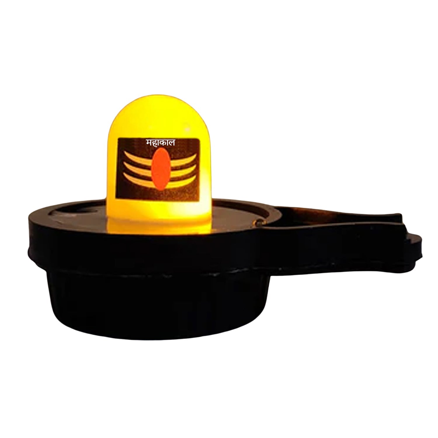 Water Sensor LED Shivling idol with its gentle glow.