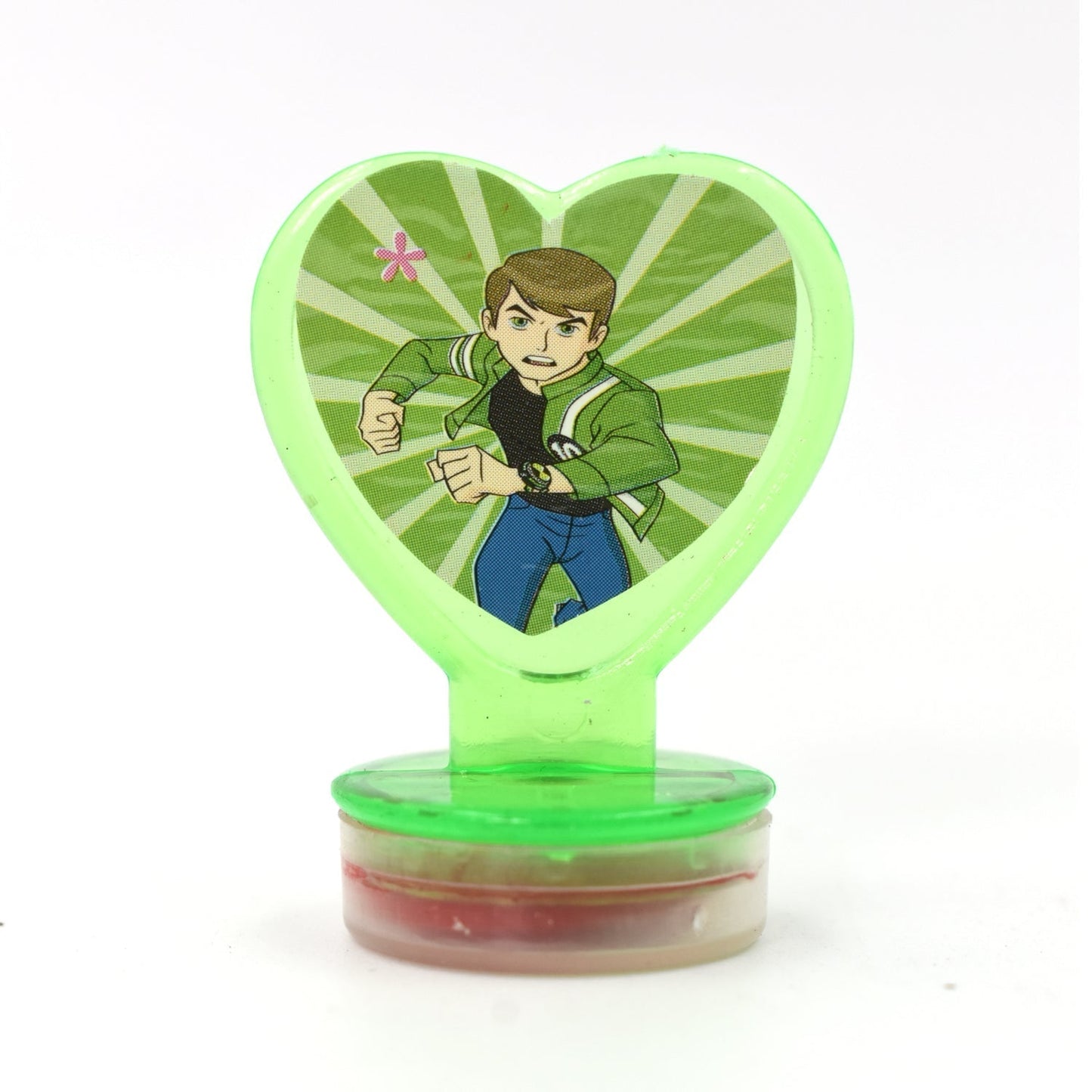 Six unique cartoon heart stamps, perfect for rewarding young achievers.