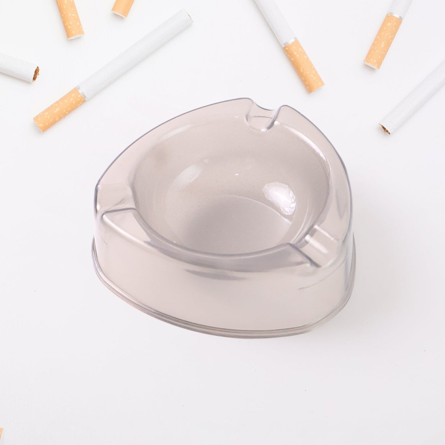 Oblivion crystal look plastic ashtray in vibrant colors
