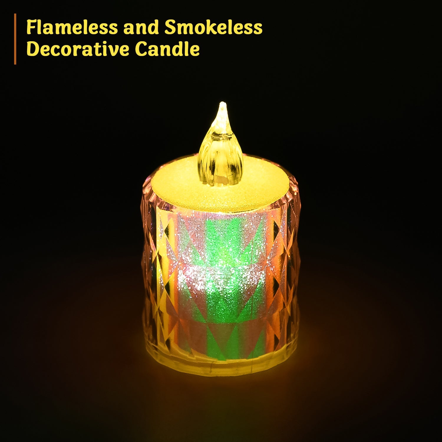 Various LED tealight candles displayed, highlighting their versatile use as decorative lights.