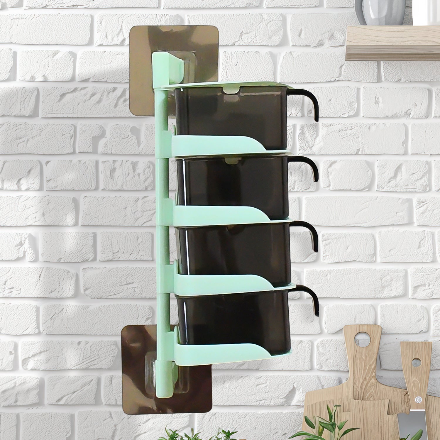The Tidy Table rotating spice rack in a modern kitchen setting.