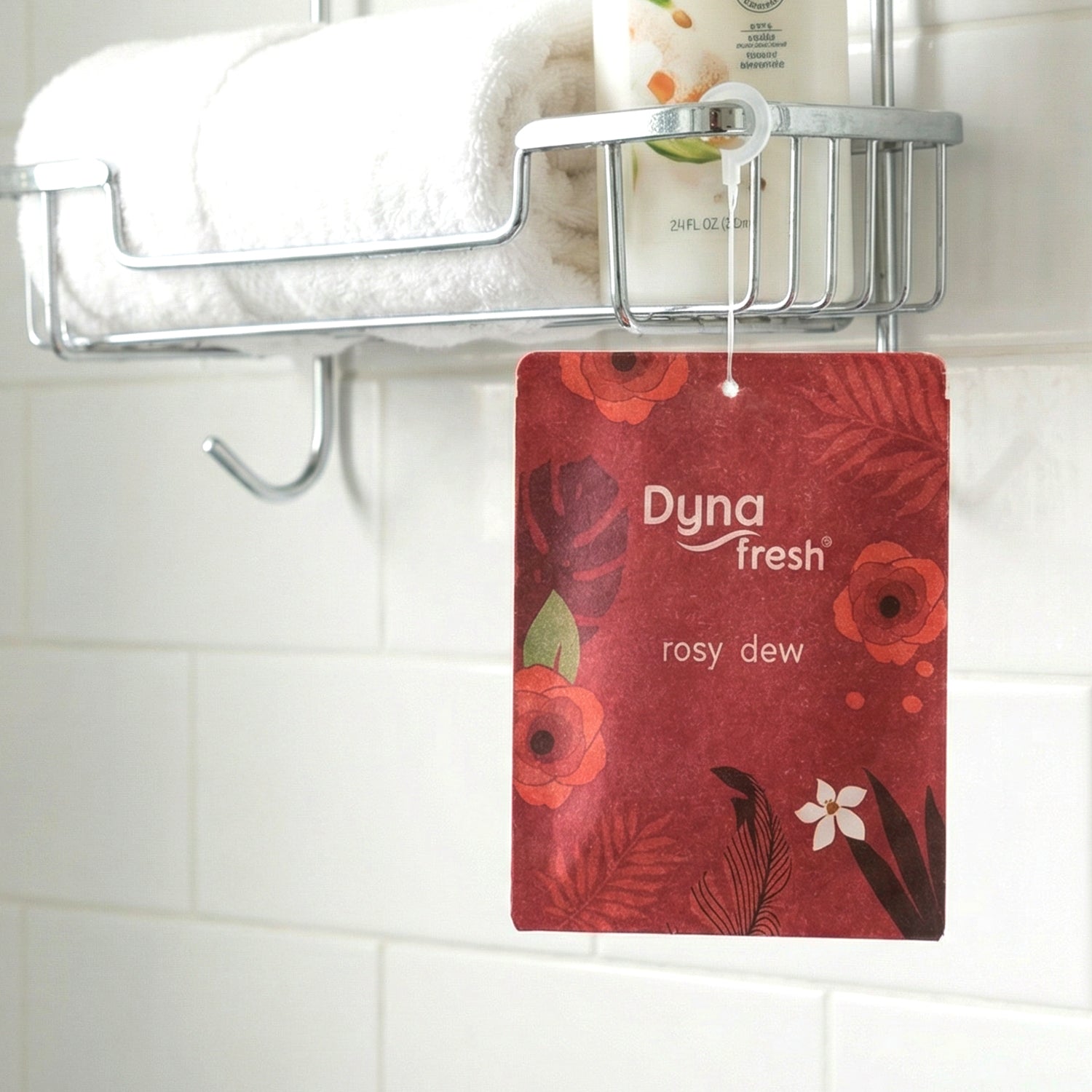 Rosy fragrance air gel for home toilets and small spaces, providing continuous freshness.