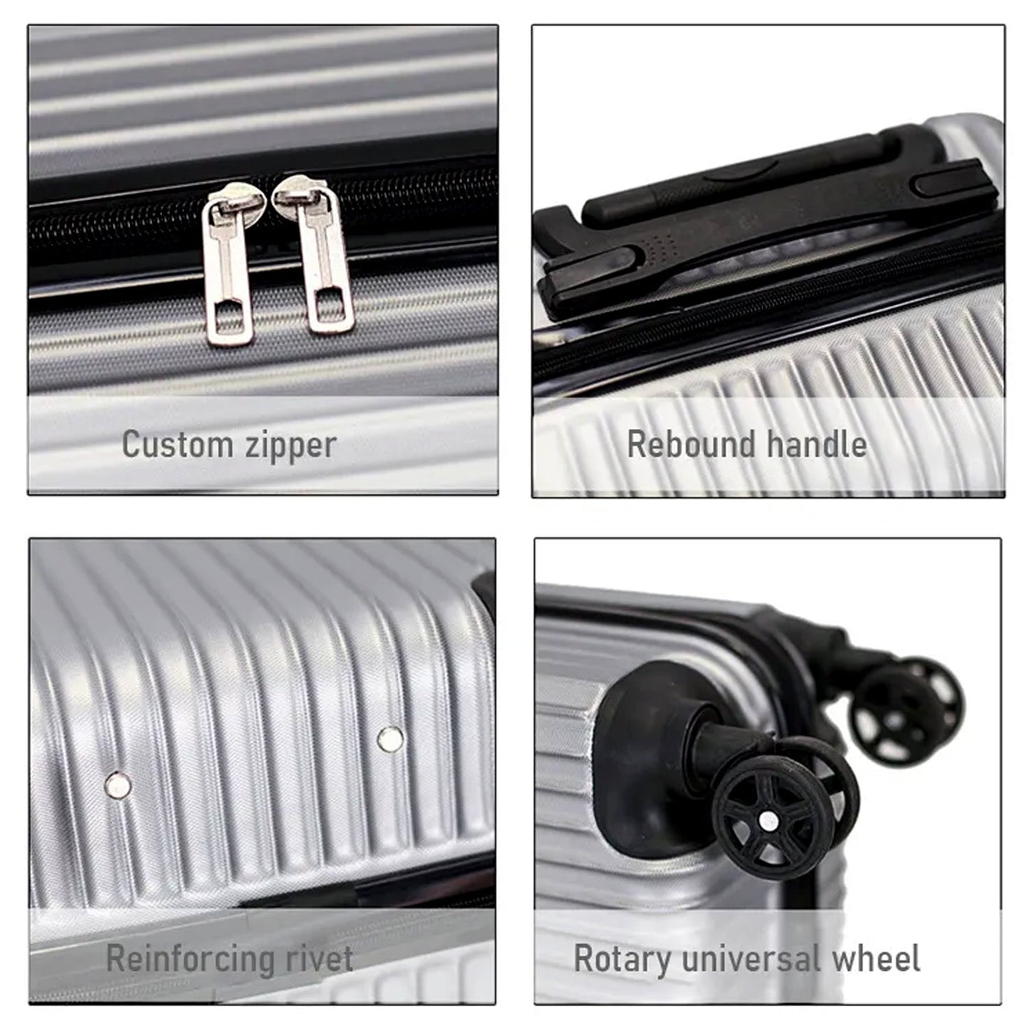 The ClassiCarry trolley bag set featuring secure number locks and smooth spinner wheels.