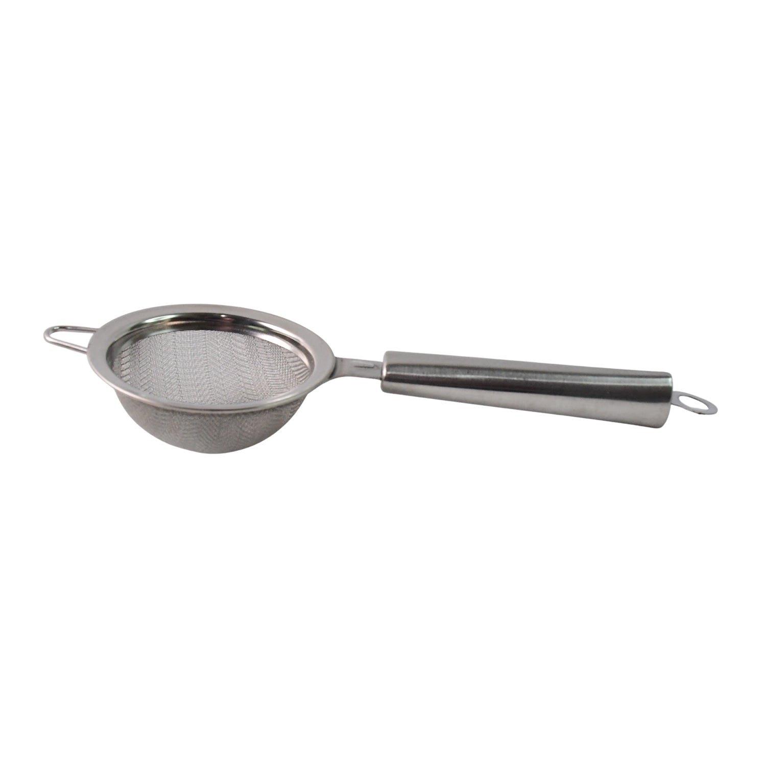 Kitchen strainer with ergonomic heat-resistant handle design