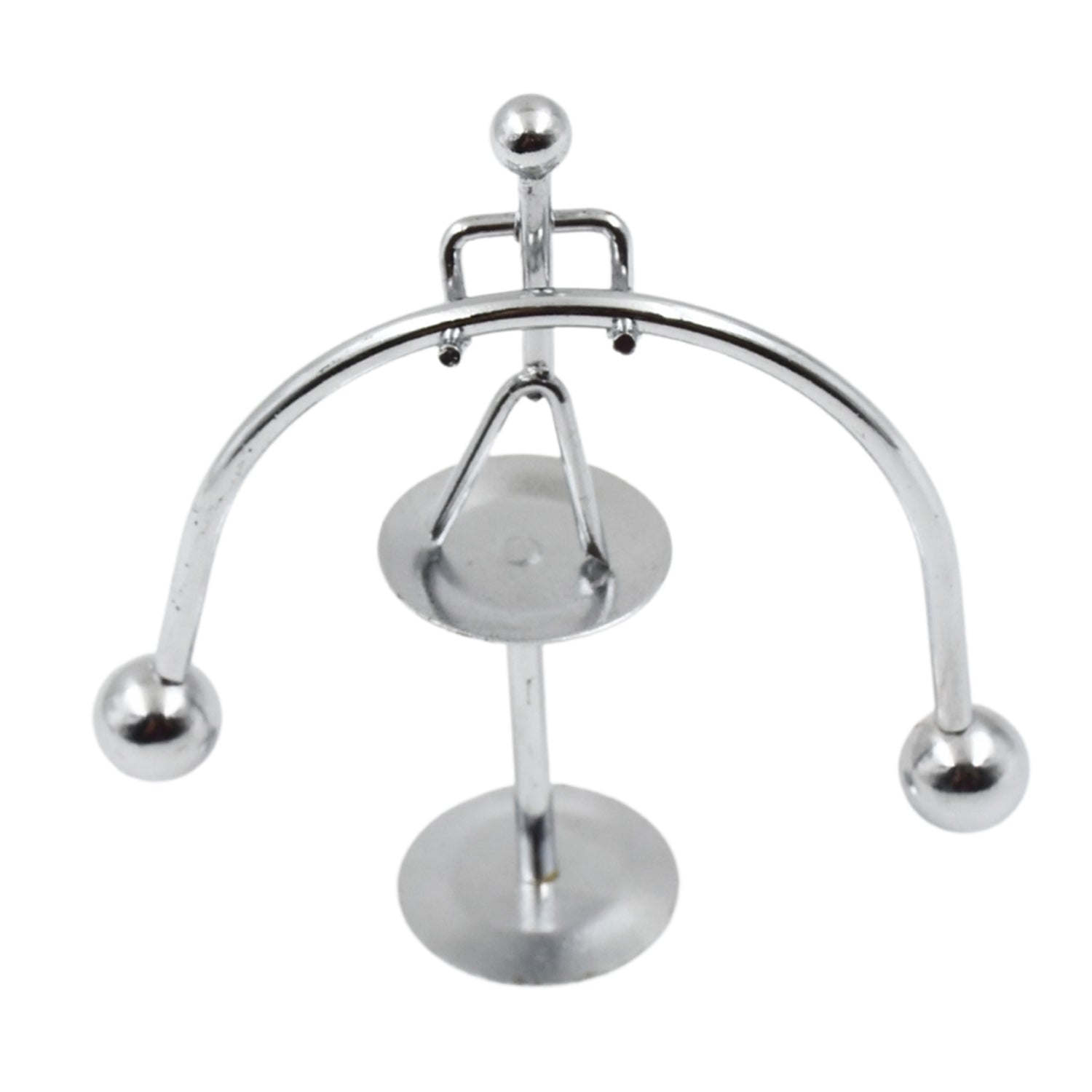 The compact Mini Steel Balance Toy, perfect as a stress-relief desk decor item.