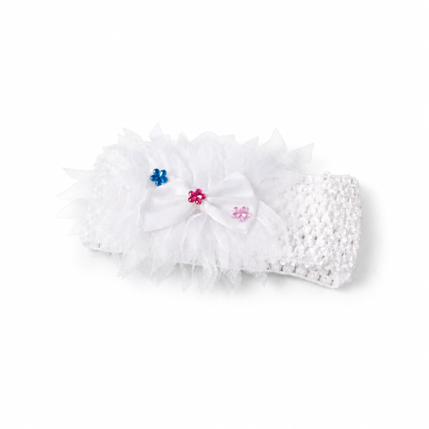 Lightweight elastic hairband for babies with stylish floral design