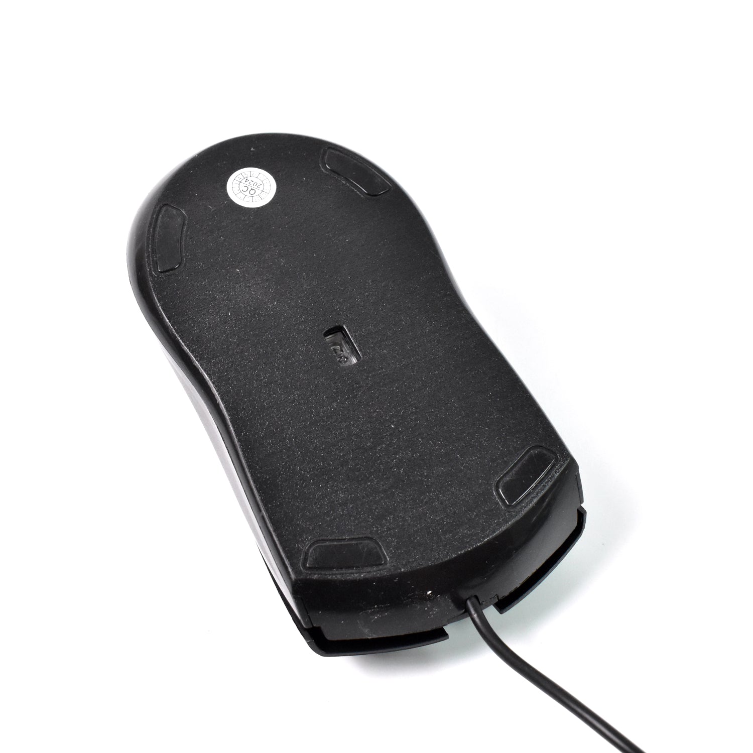 Front view of the X2 Wired Optical Mouse, ready for USB connection.