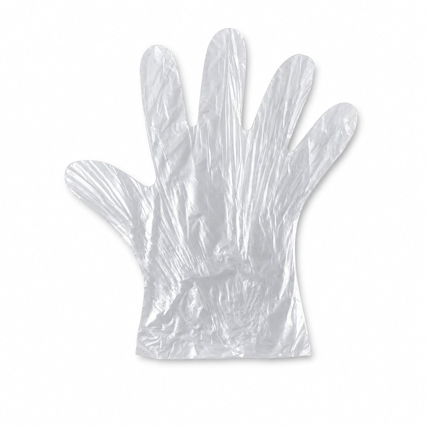Easy-to-wear transparent disposable gloves