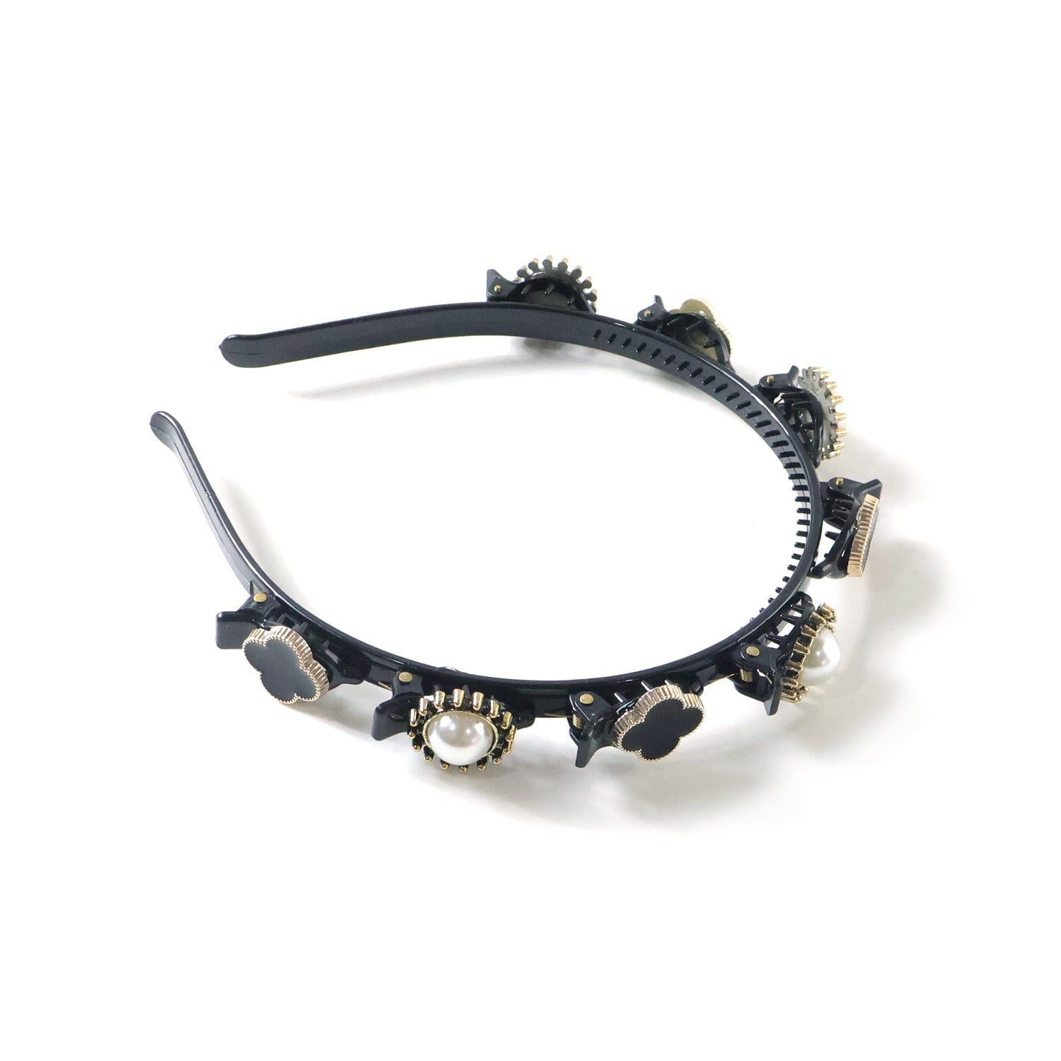 Fashionable pearl floral hairband for women and girls