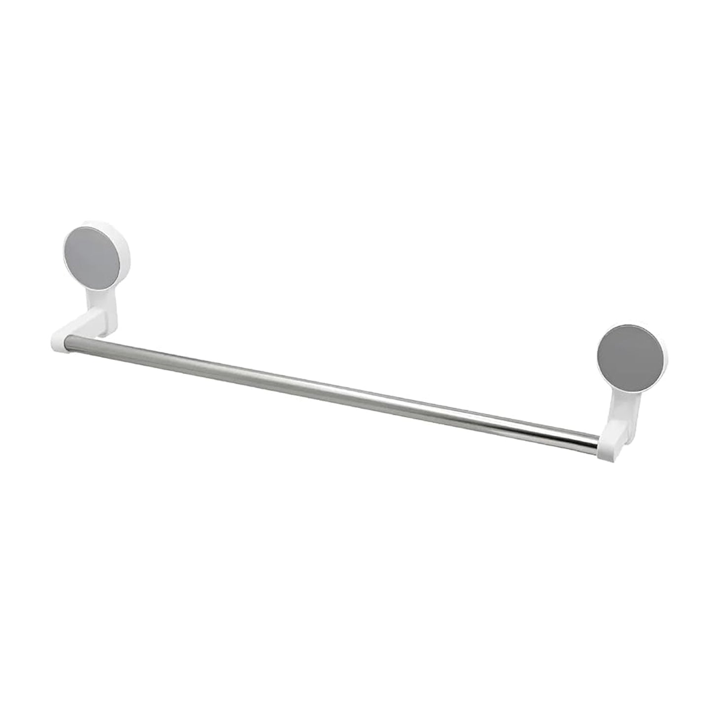 Towel organizer rod with stable brackets fixed on wall