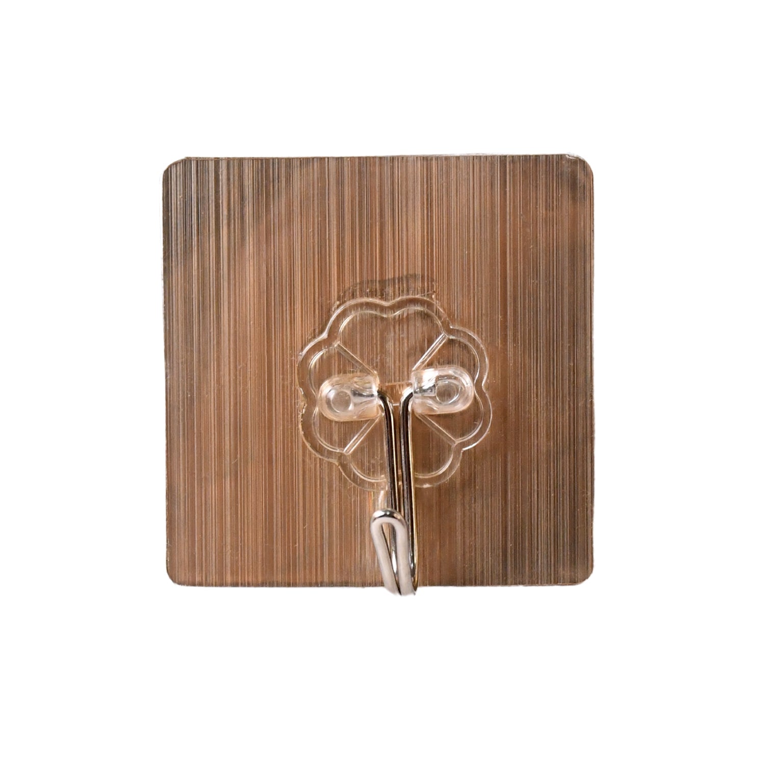 Versa Hook transparent heavy-duty adhesive wall hook in use