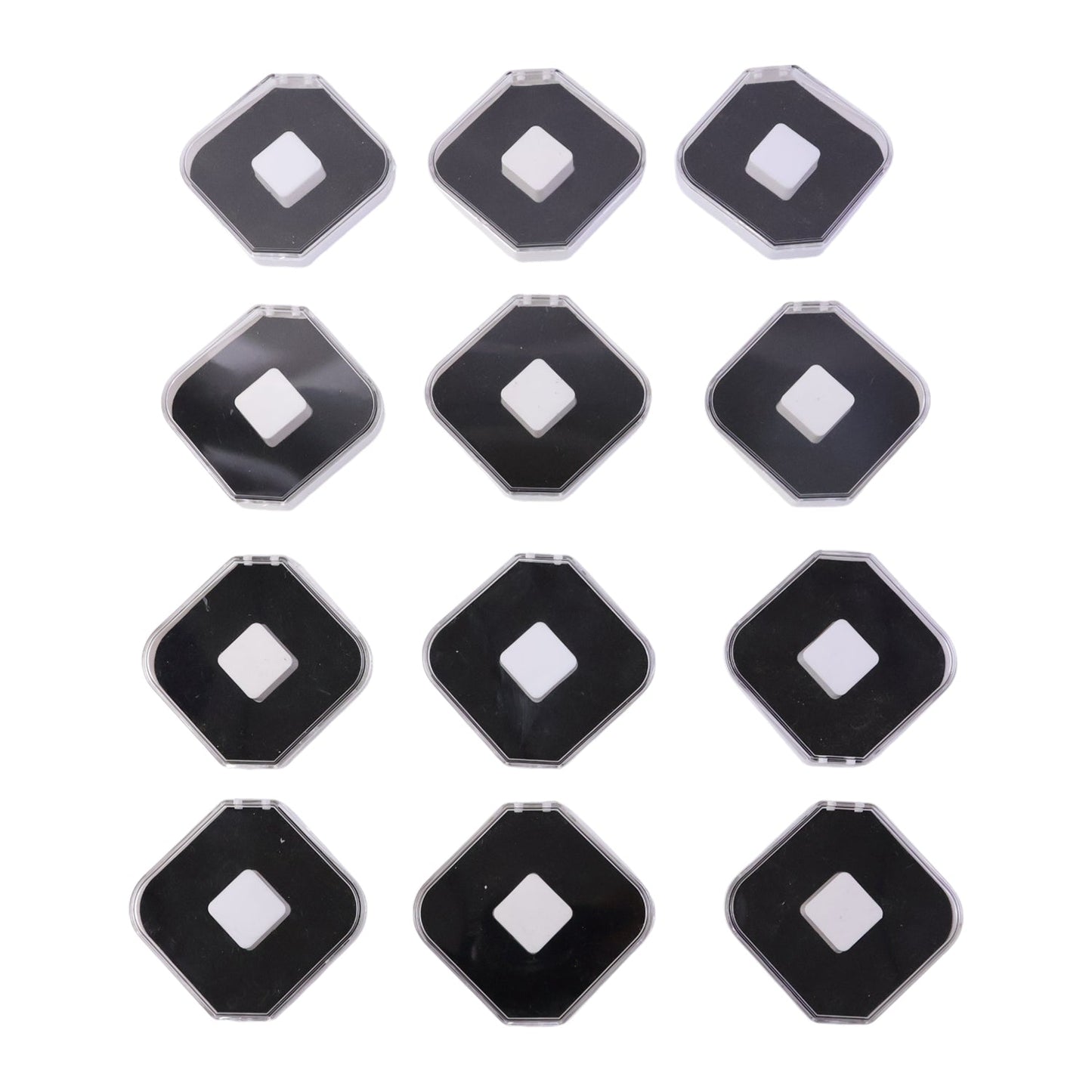 Close-up detail of soft cushion inserts in jewellery display box set