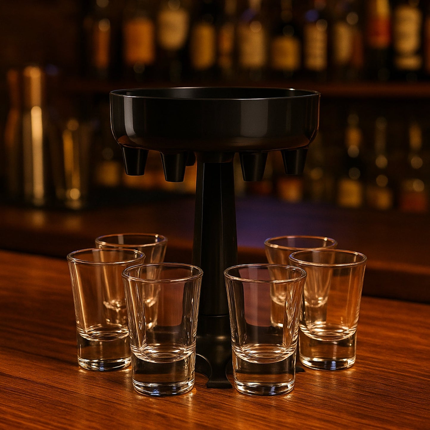 Party Drink Dispenser Stand distributing drinks uniformly