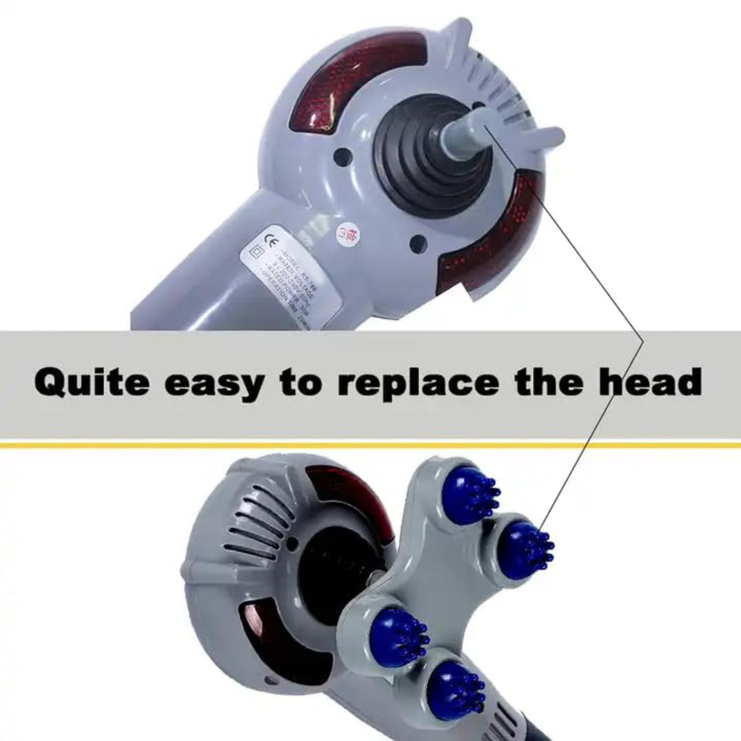 Modern 8-in-1 electric body massager in a lifestyle setting, promoting total relaxation.