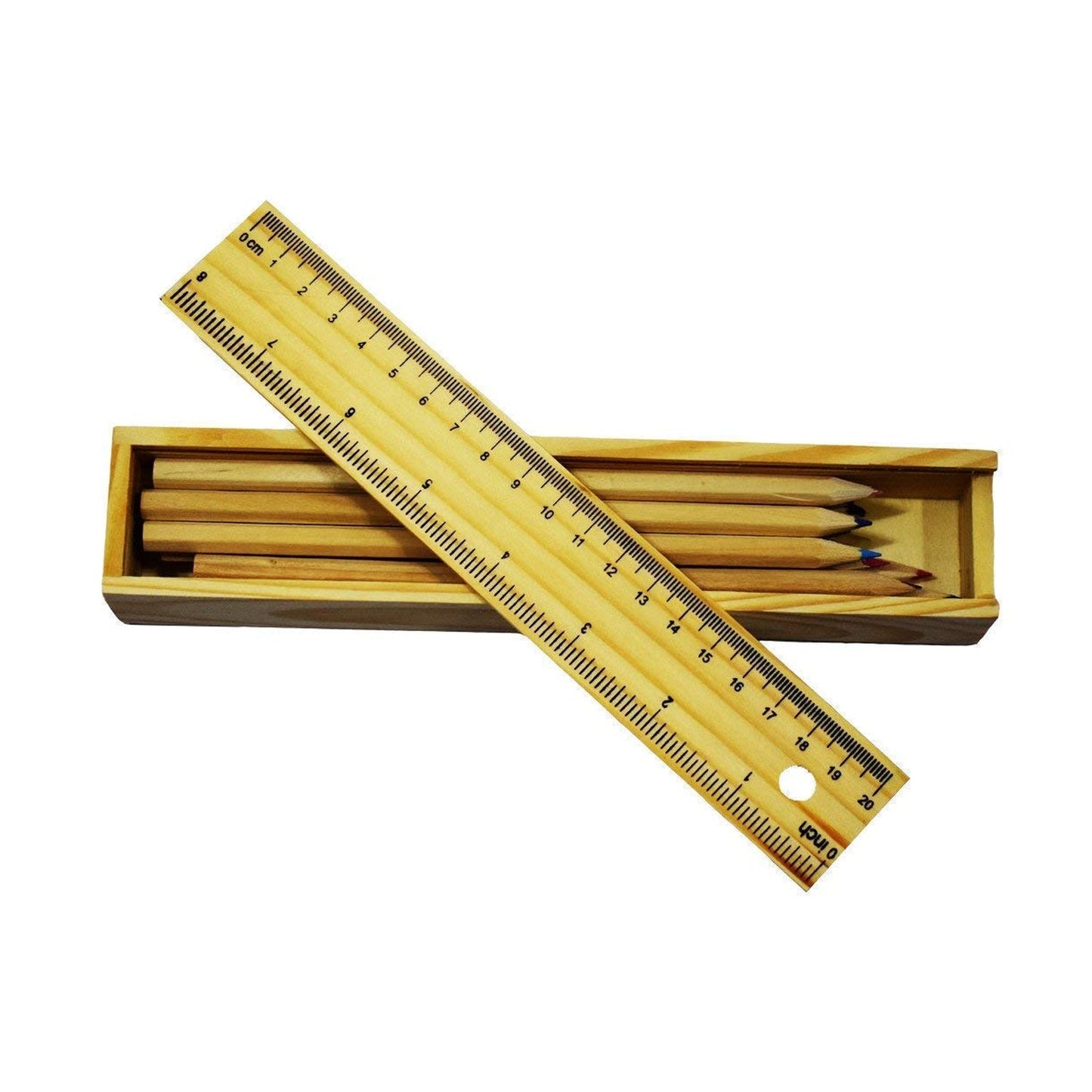 A stack of vibrant wooden pencils, showcasing the rich variety of colors available.