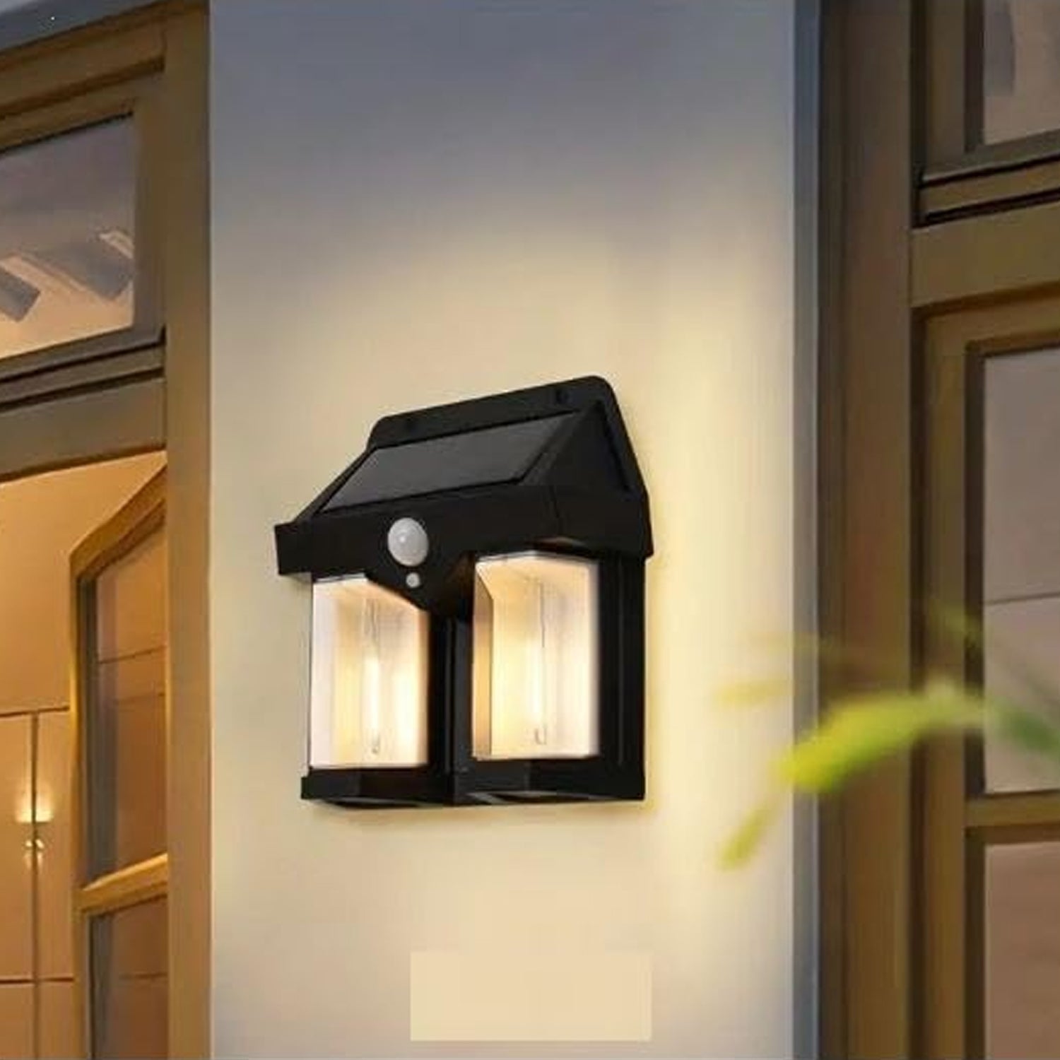 Detailed diagram showing dimensions and features of the solar garden light.