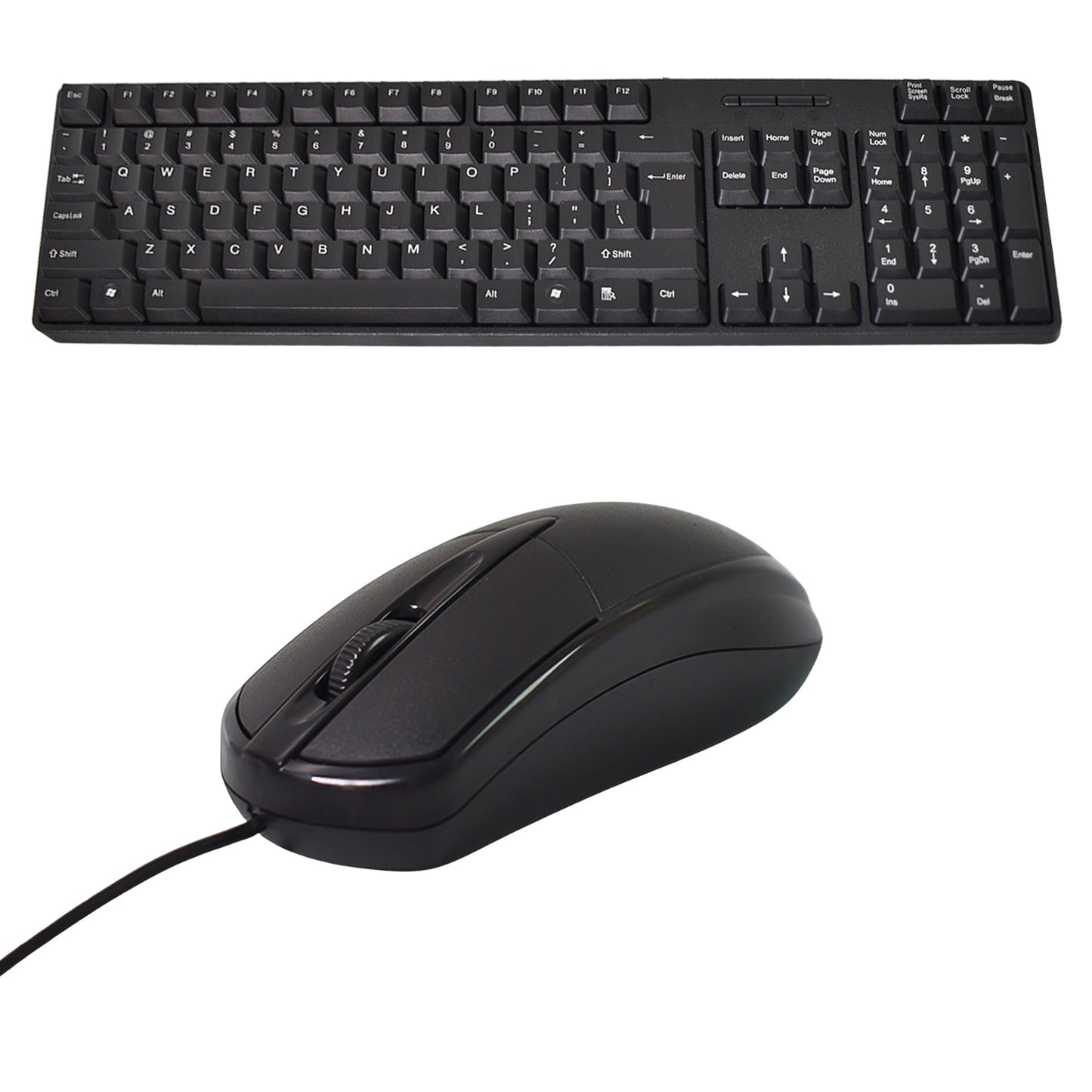 Wired Keyboard Mouse Combo from Wiregenix, a reliable USB peripheral set for desktops and laptops.