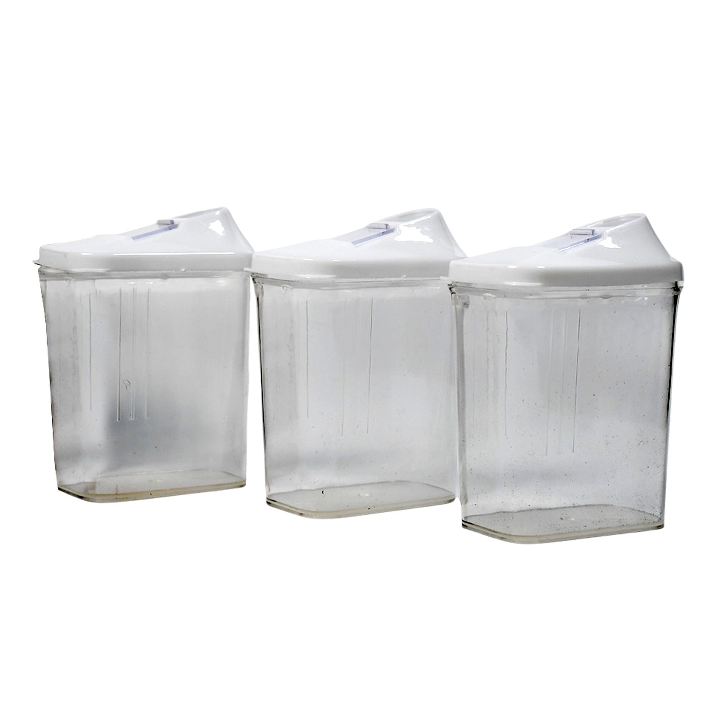 Lifestyle shot of the CookAura 3pc kitchen storage jars in a modern kitchen.