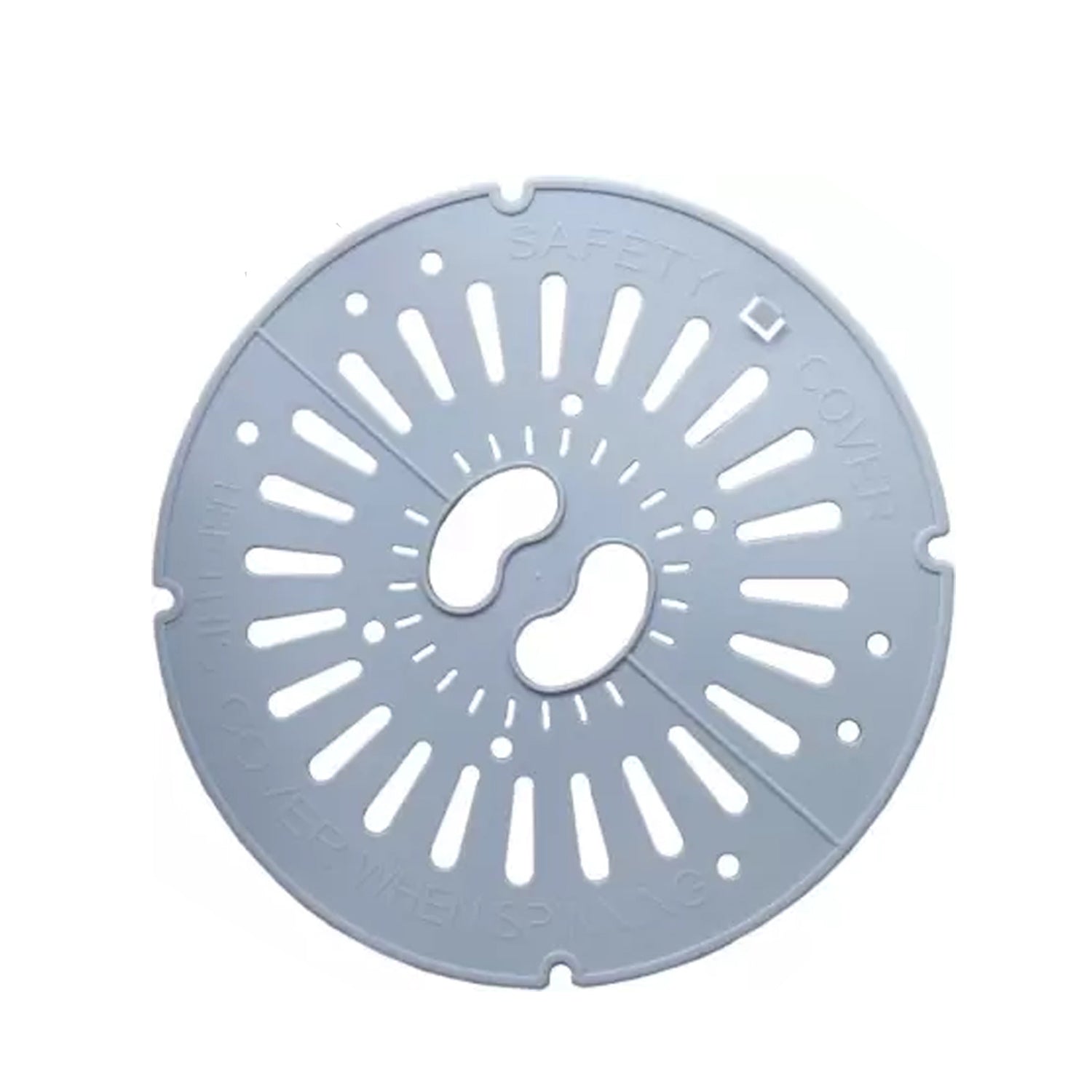 Side profile of the protective washing machine safety cap for semi-automatic models.