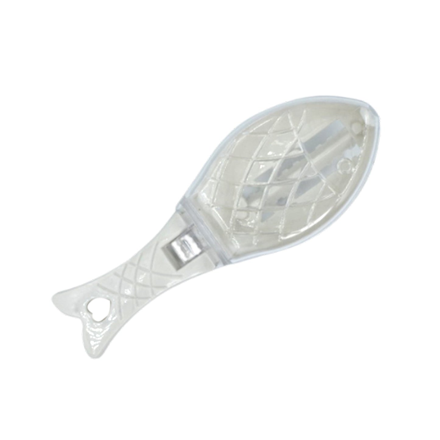 The durable plastic Fish Scale Scraper, an essential kitchen accessory.