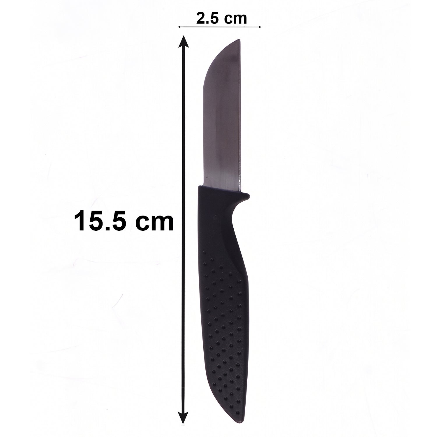 Close-up of sharp stainless steel blades in the 12-piece set