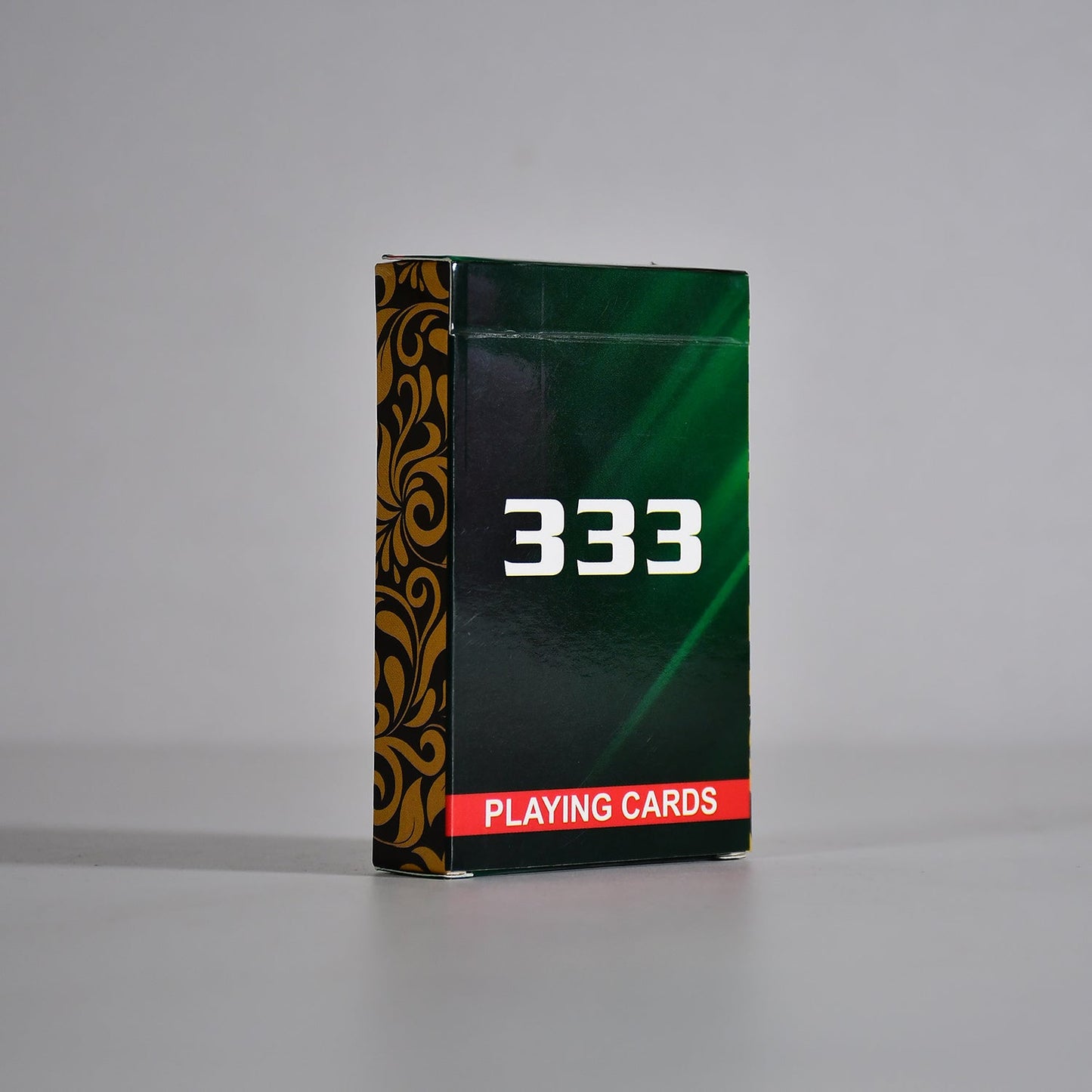 Close-up of a Luxury Playing Cards deck, ready for game night.