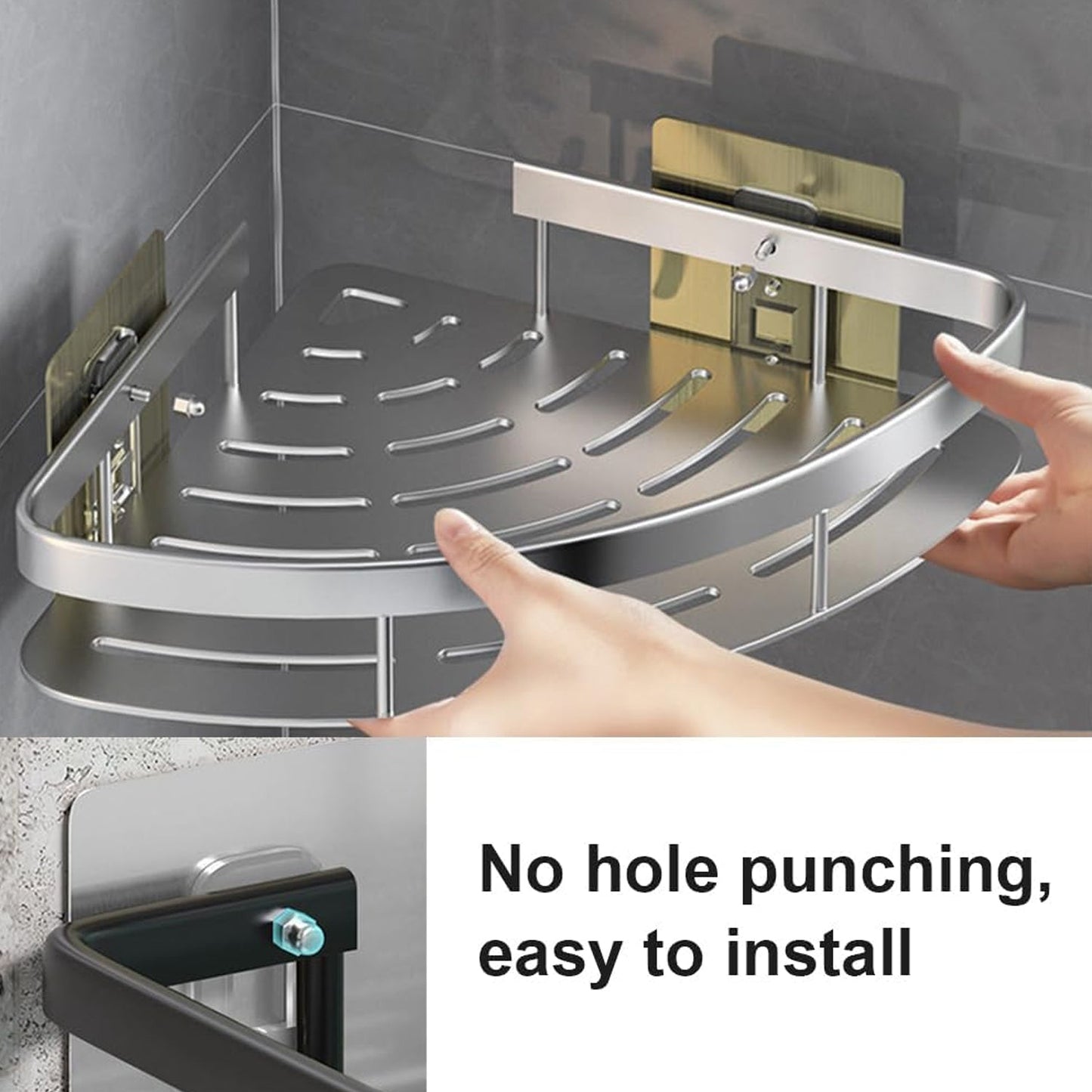 Adhesive wall hook for home storage solutions