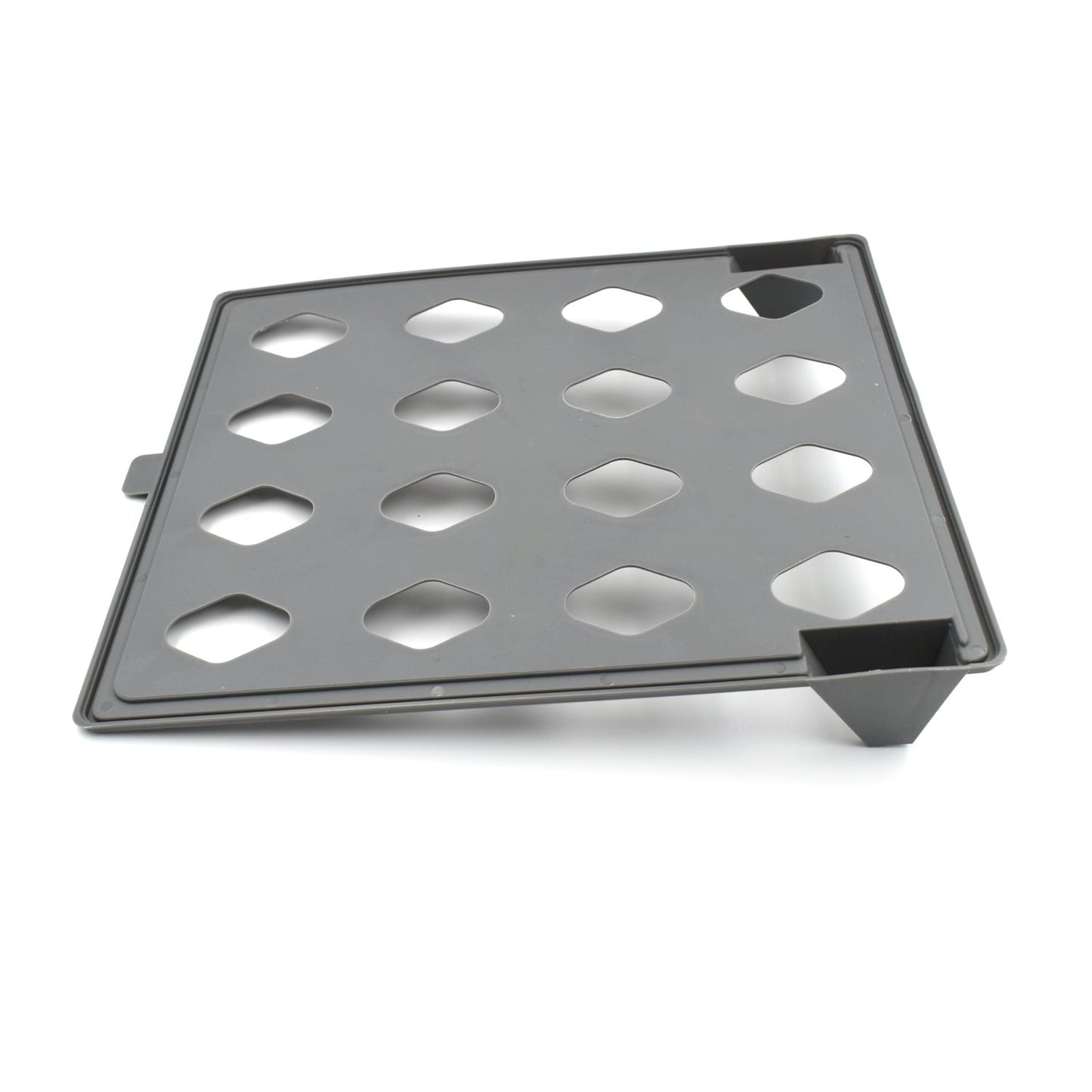 Plastic cloth organizer simplifying the process of folding and stacking fabrics.