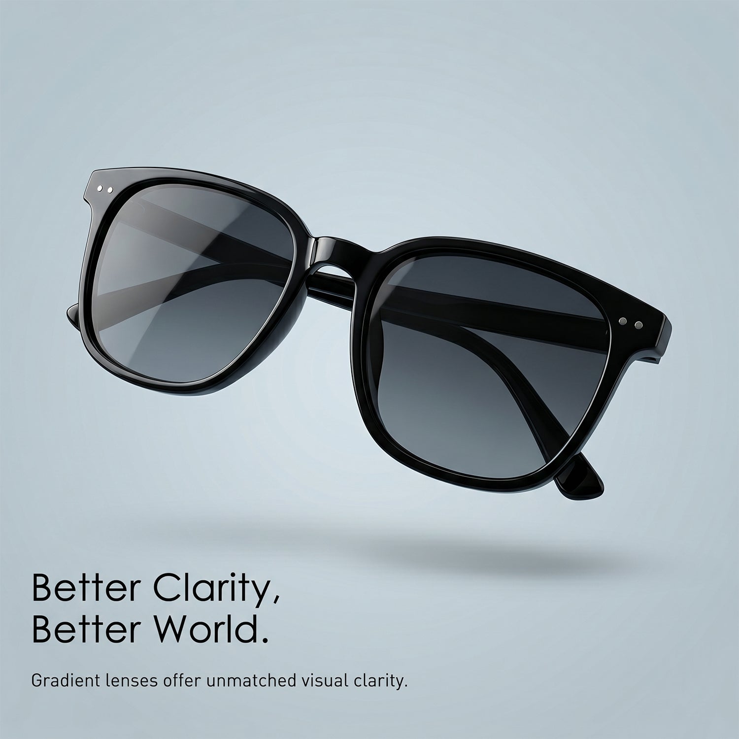 Fashionable black sunglasses for outdoor wear