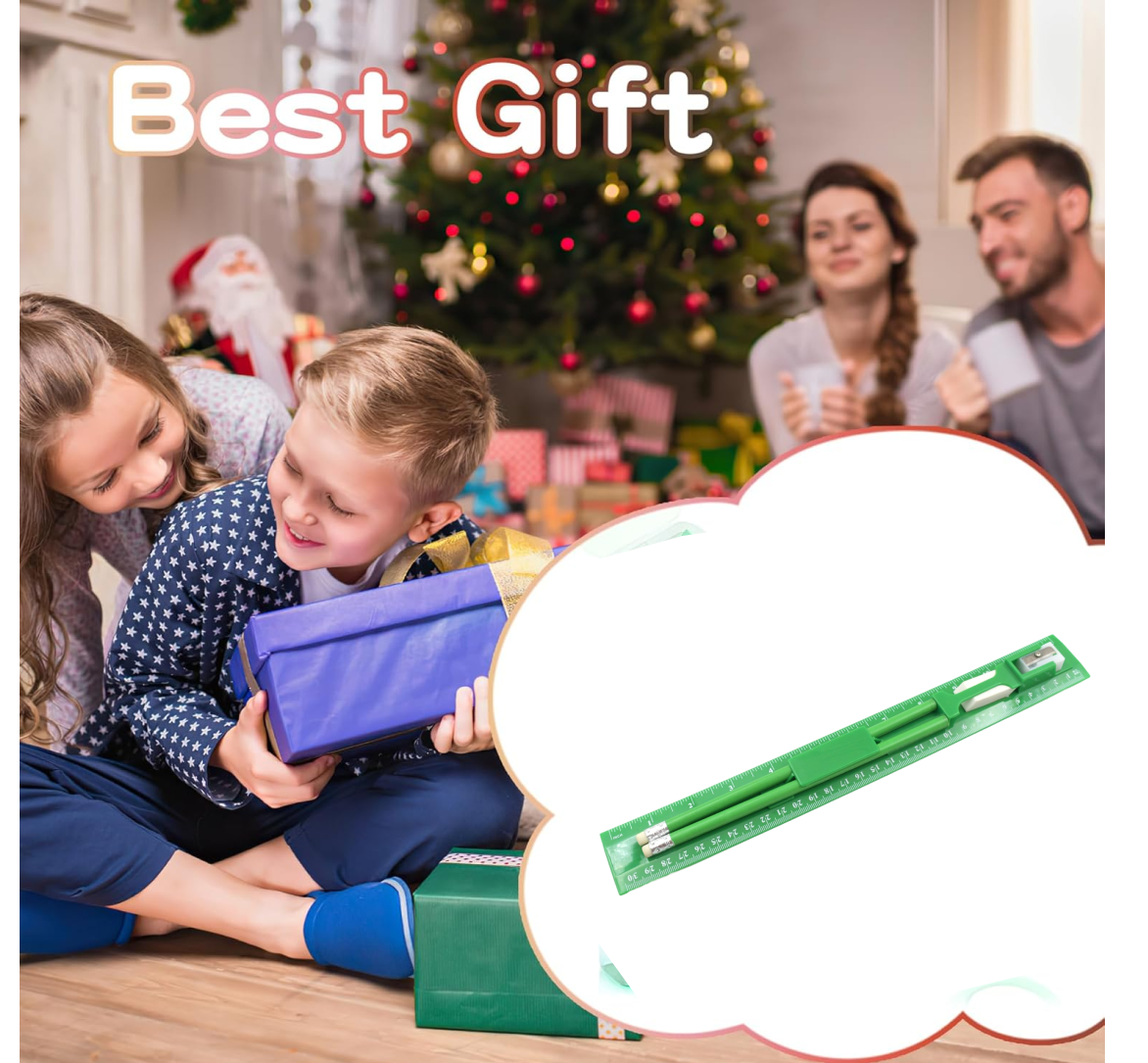 Overview of the essential school supply set components.