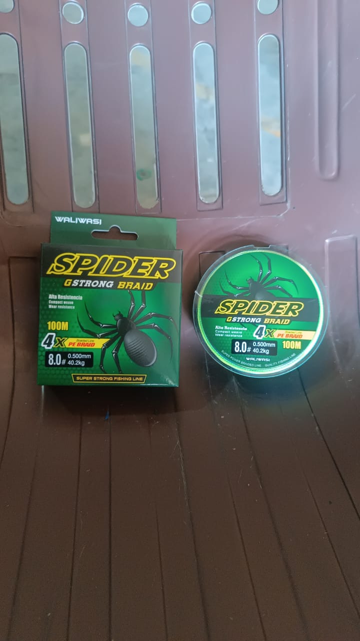 Braided fishing line spool for outdoor fishing adventures