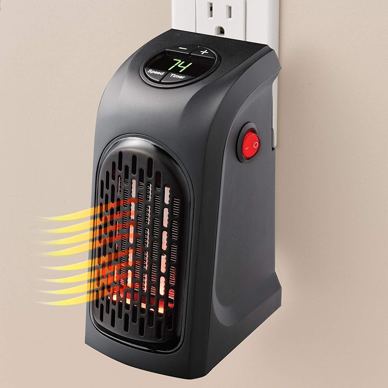 Mini Plug-in Heater, a compact 400W device providing quick warmth.