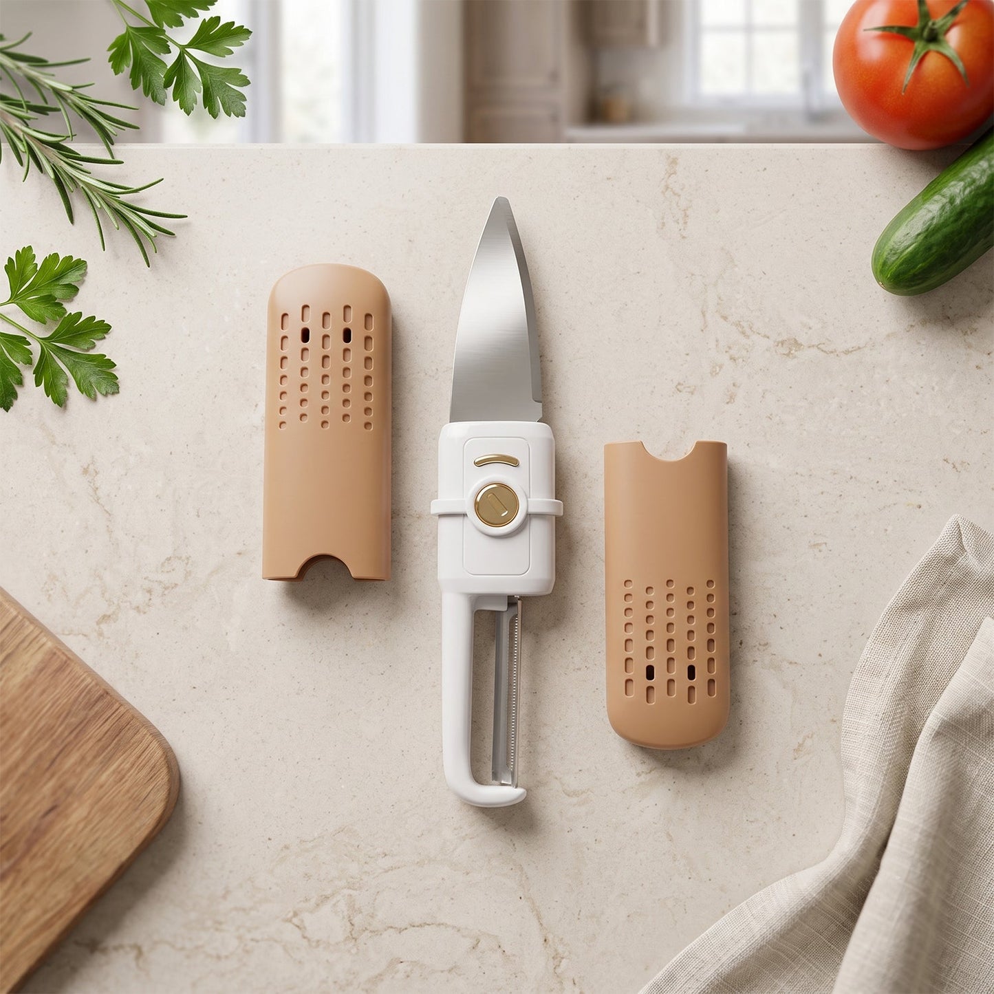 Multifunctional Peeler – 2-in-1 Knife & Sawtooth for Kitchen | ChefAura