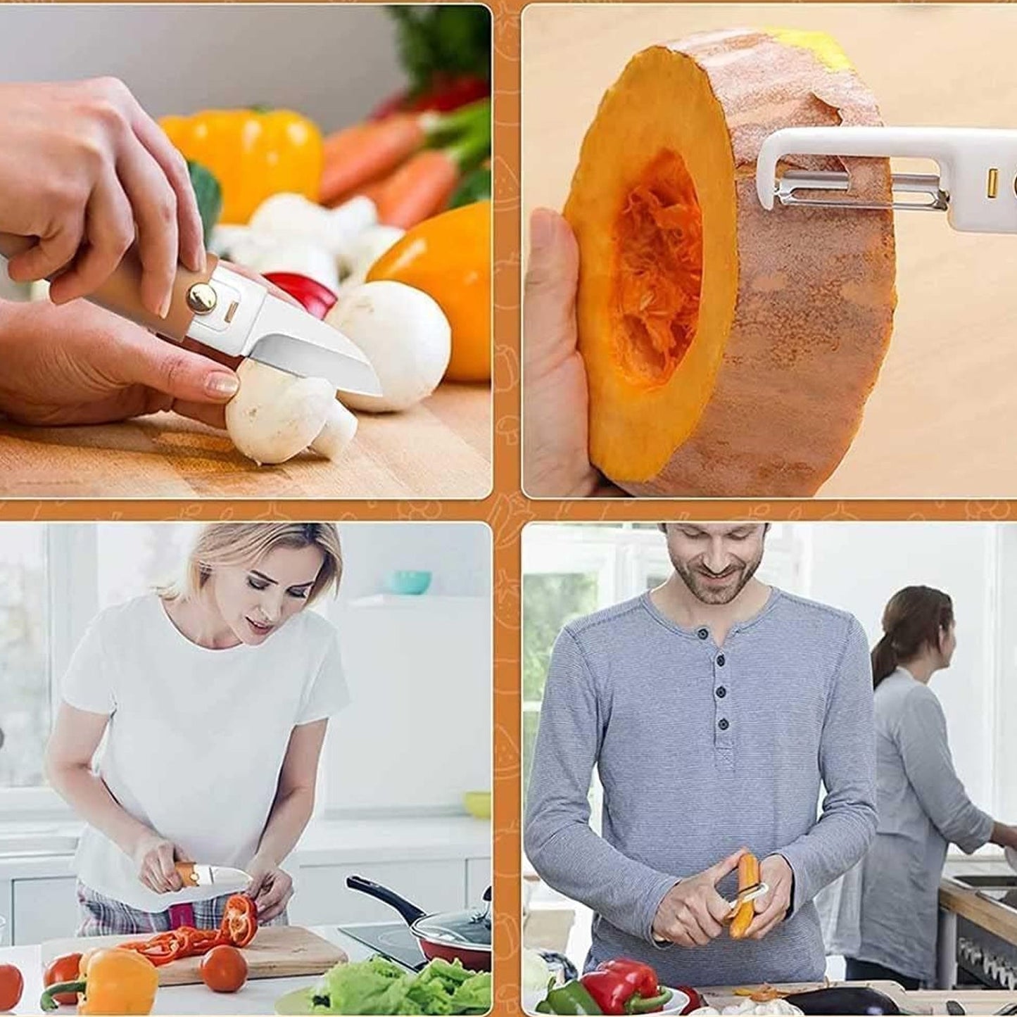 Multifunctional Peeler – 2-in-1 Knife & Sawtooth for Kitchen | ChefAura