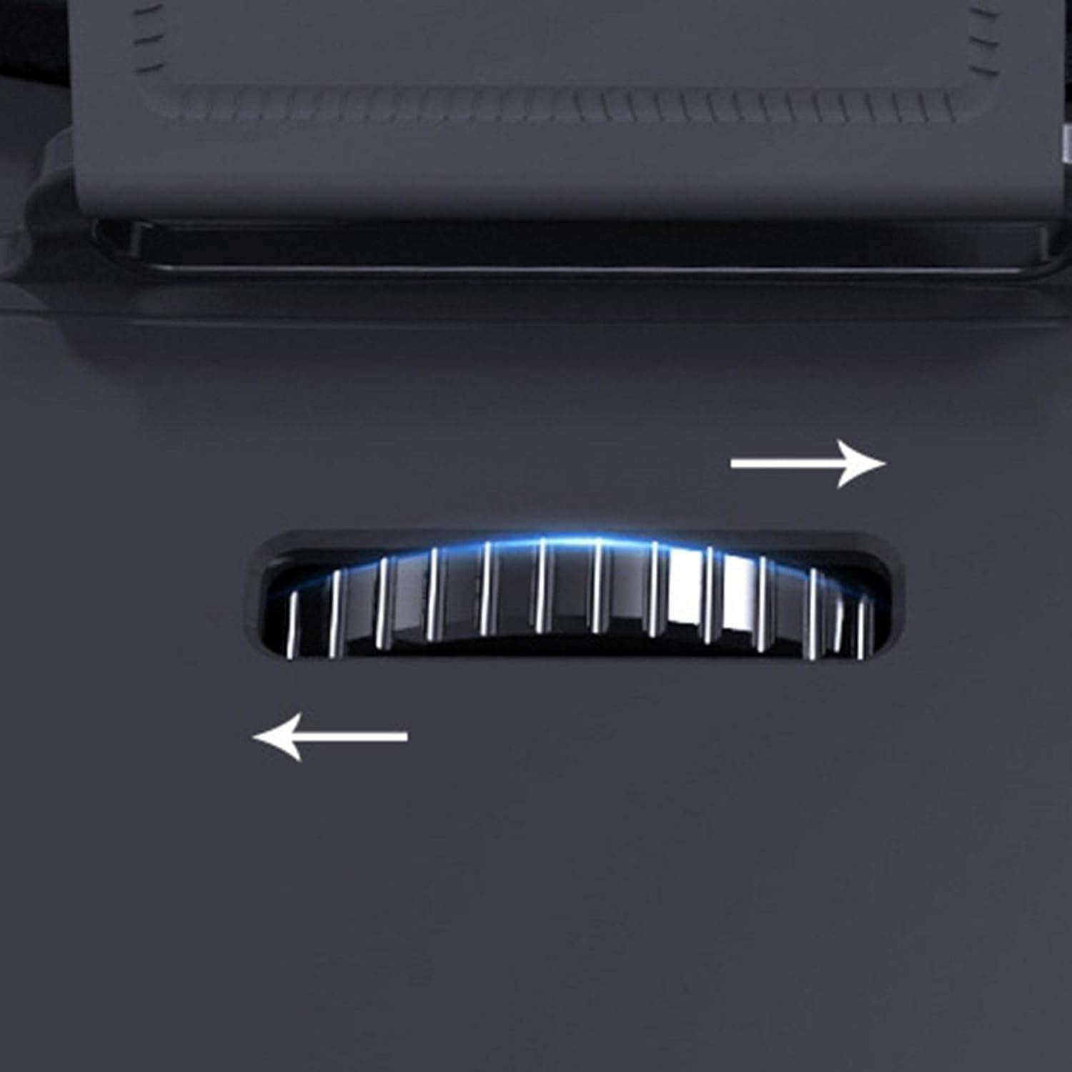 Top view of the Fitnos VR Headset, showing integrated audio.