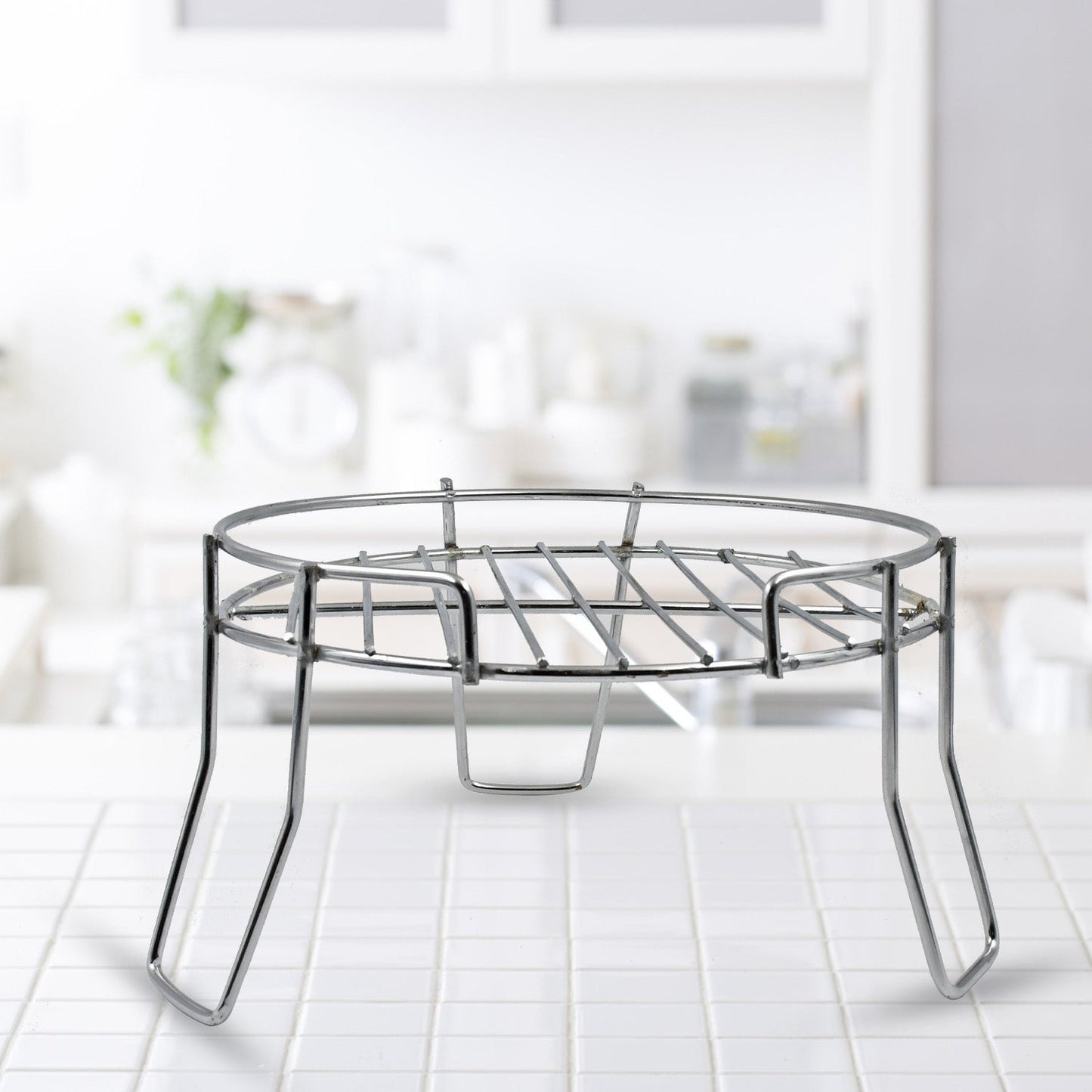 Robust 3-legged Pot Stand, suitable for both indoor and outdoor plant display.